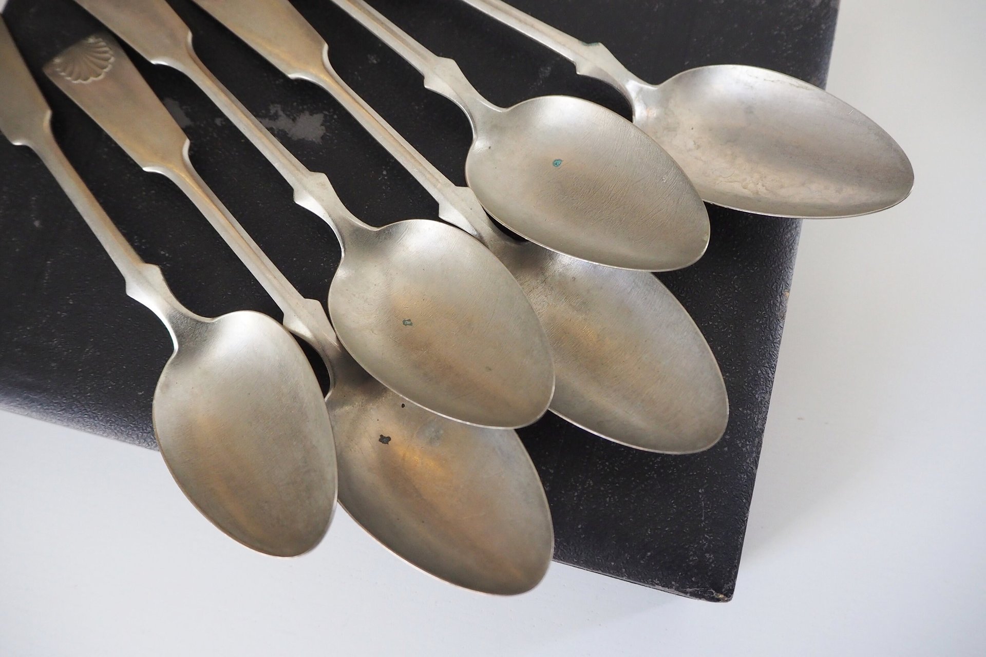 Set of six vintage tablespoons | Large vintage spoons | Musla tablespoons | Vintage alpacca silver tablespoons | Vintage alpacca spoons