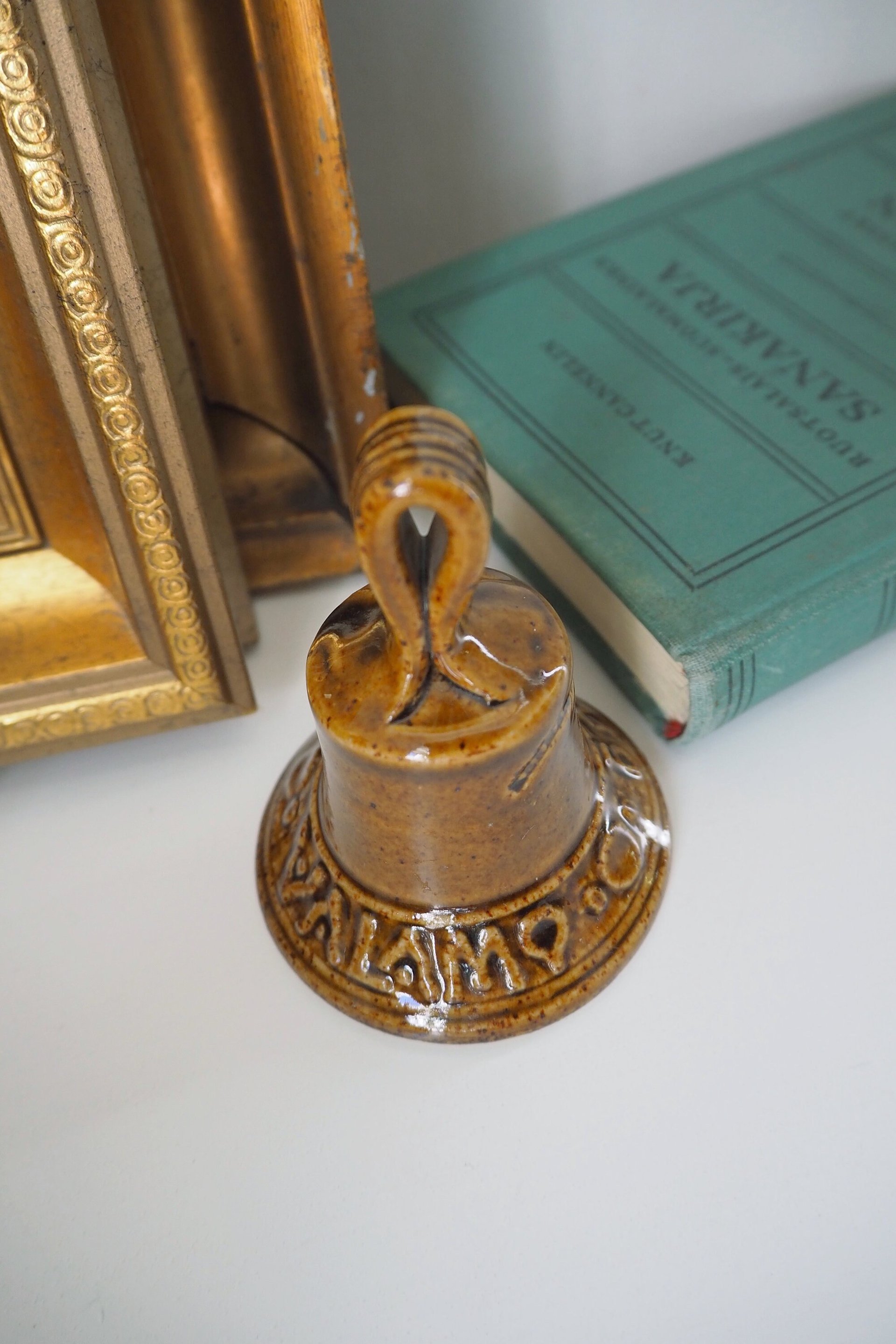 Vintage handbell | Ceramic hand bell | Ceramic table bell | Vintage table bell | Small vintage handbell