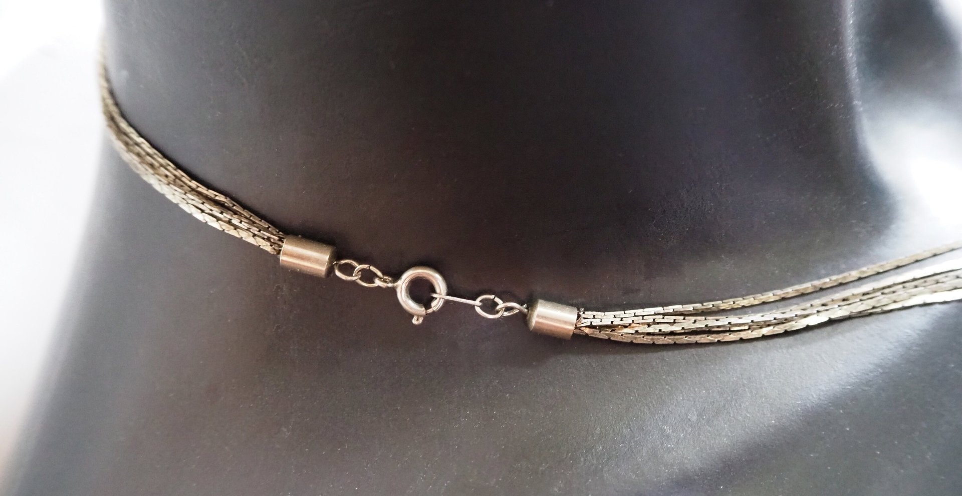 Vintage multichain necklace | Silver tone necklace | Vintage silver tone necklace | Multi-chain necklace | Thin multichain necklace