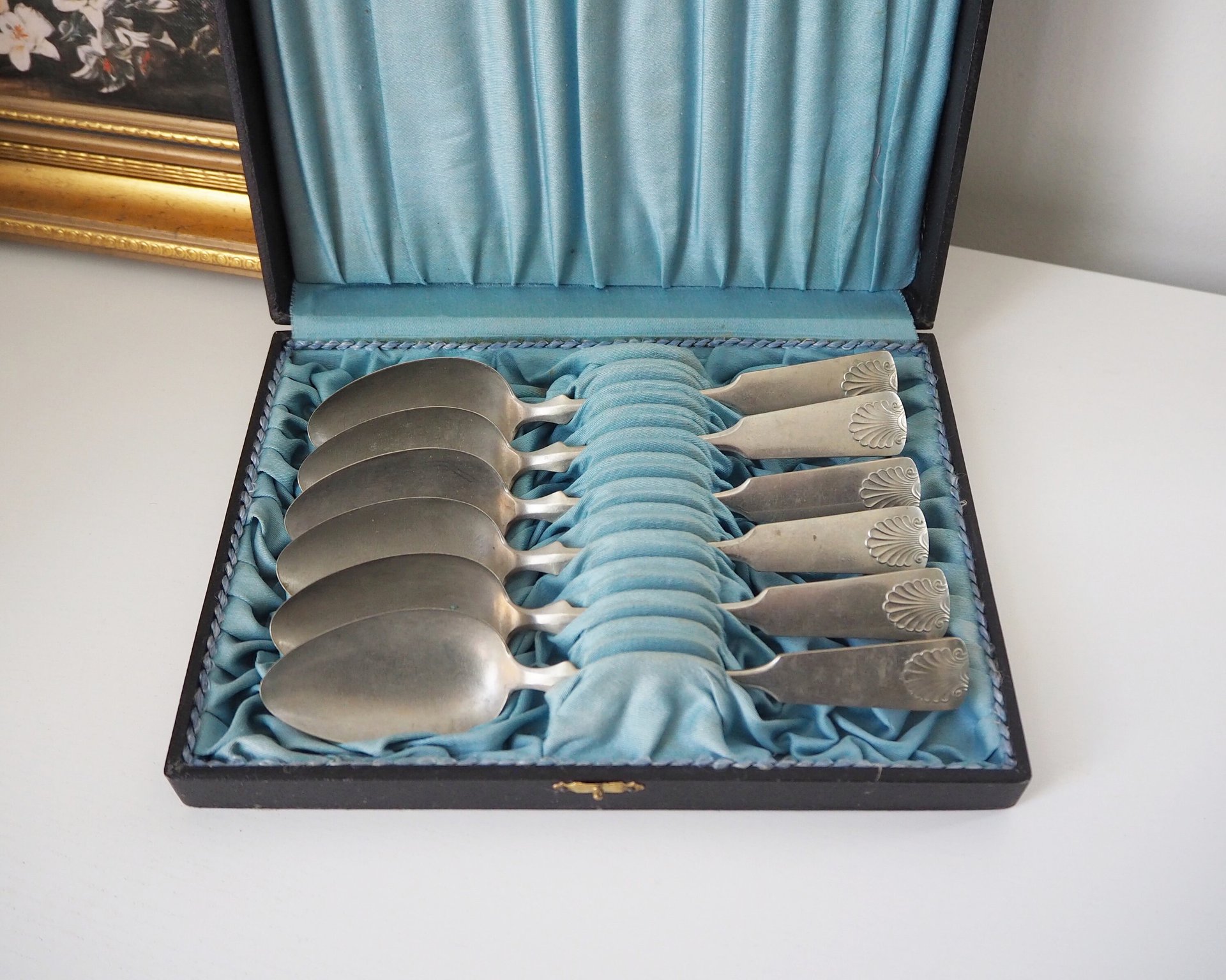 Set of six vintage tablespoons | Large vintage spoons | Musla tablespoons | Vintage alpacca silver tablespoons | Vintage alpacca spoons