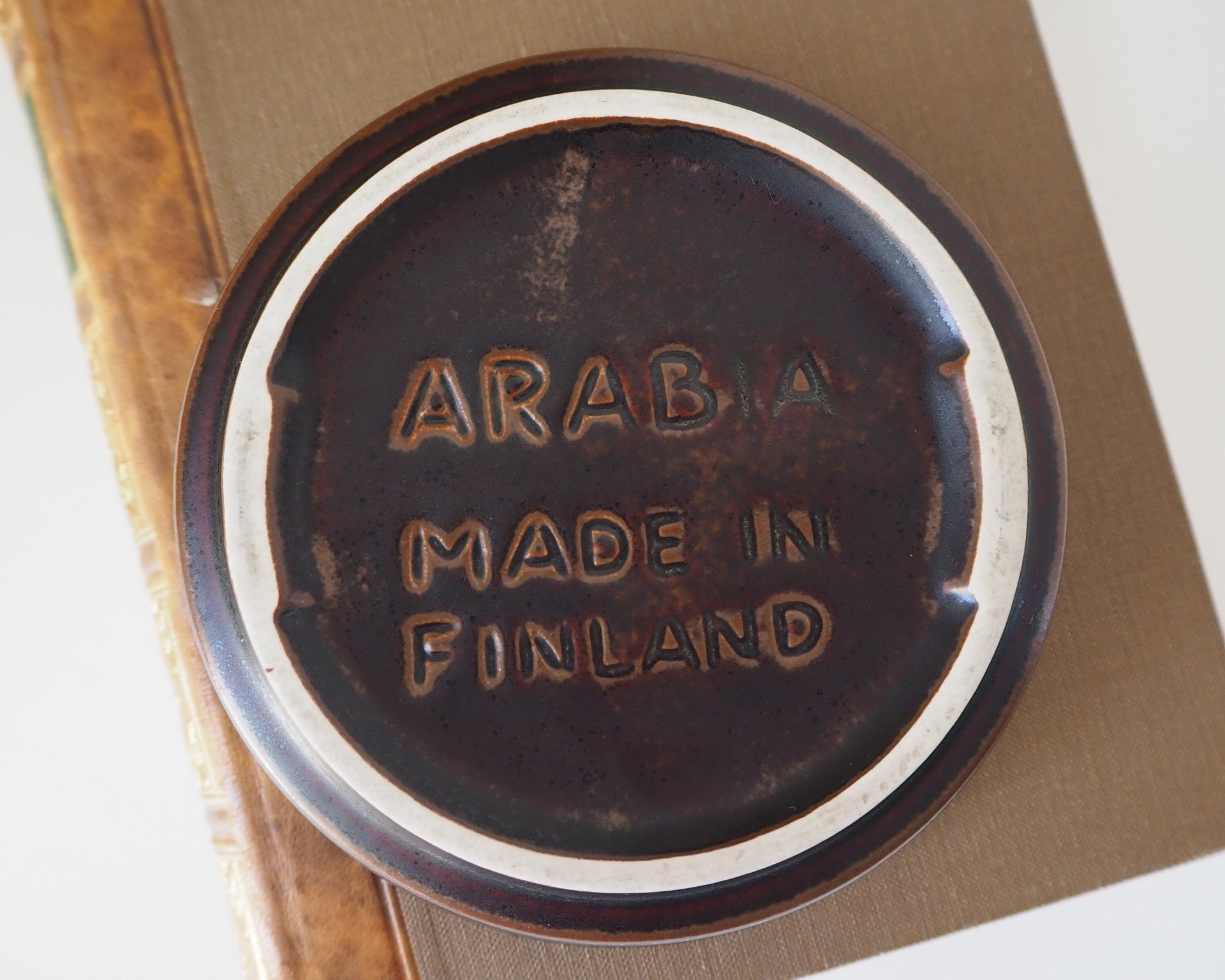 Vintage ceramic ashtray | Arabia Ruska ashtray | Vintage ashtray | Ceramic ashtray | Arabia ashtray | Made in Finland