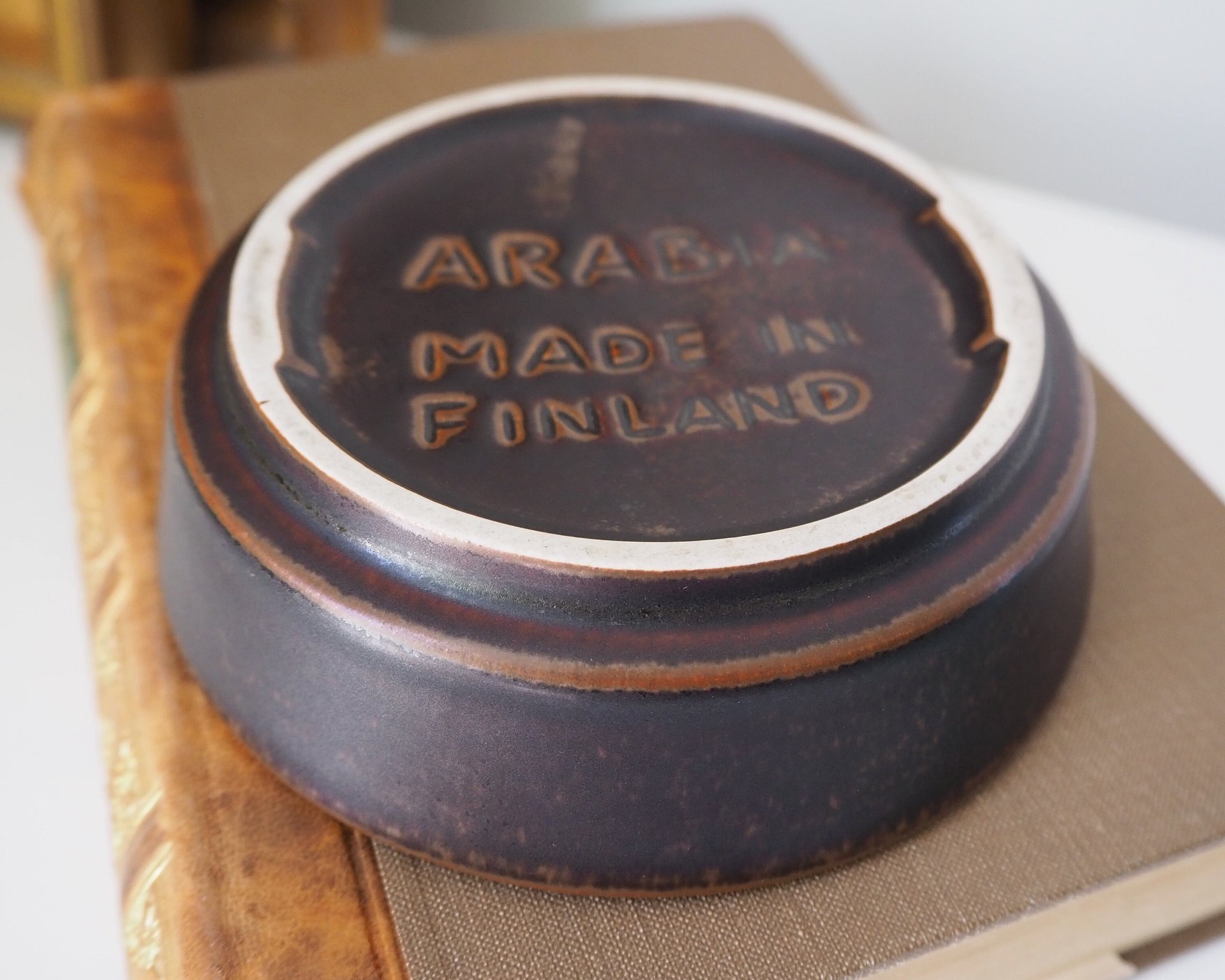 Vintage ceramic ashtray | Arabia Ruska ashtray | Vintage ashtray | Ceramic ashtray | Arabia ashtray | Made in Finland