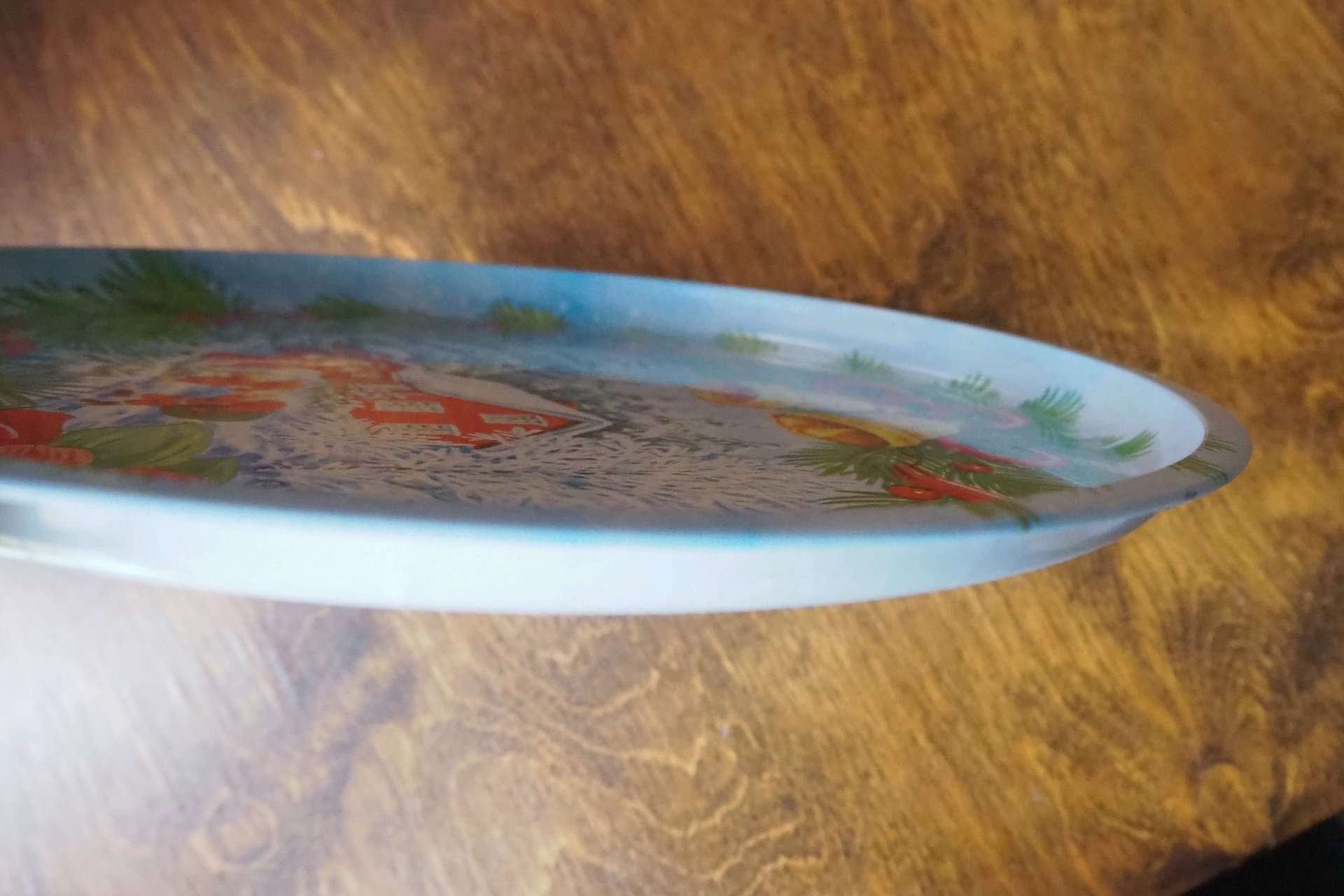 Vintage Christmas tray | Vintage tin tray | Vintage Santa Claus tin tray | Vintage tray | Made in Finland
