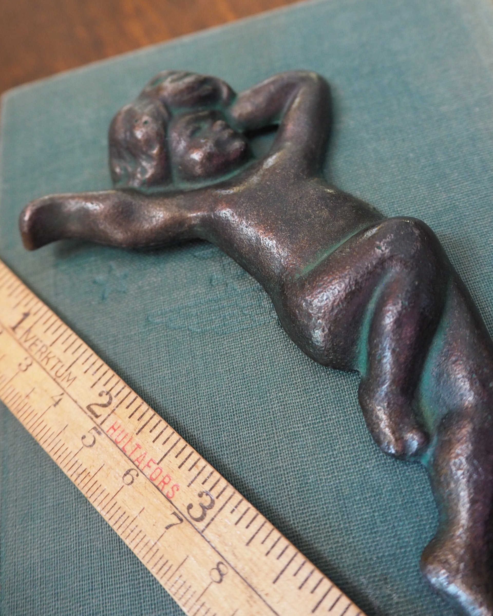 Vintage cast iron angel | Wattholma angel | Small cherub wall ornament | Vintage angel wall hanging | Made in Sweden