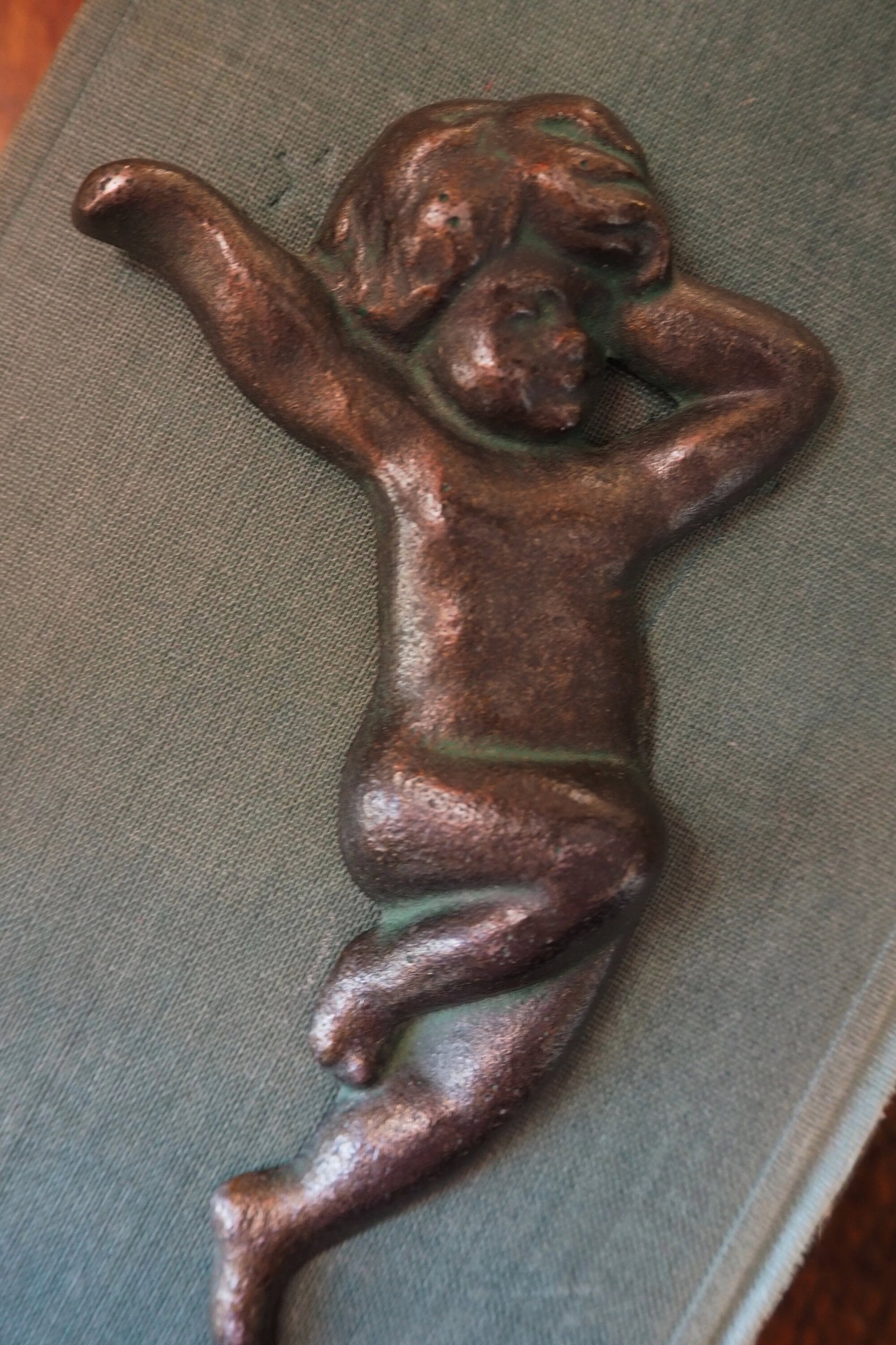 Vintage cast iron angel | Wattholma angel | Small cherub wall ornament | Vintage angel wall hanging | Made in Sweden