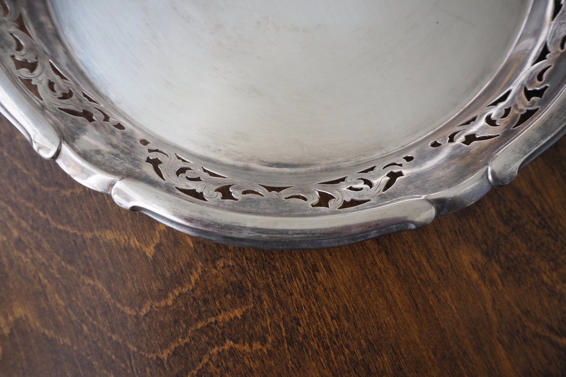 Vintage alpacca silver tray | Alpacca silver platter | Vintage serving tray | Small serving tray