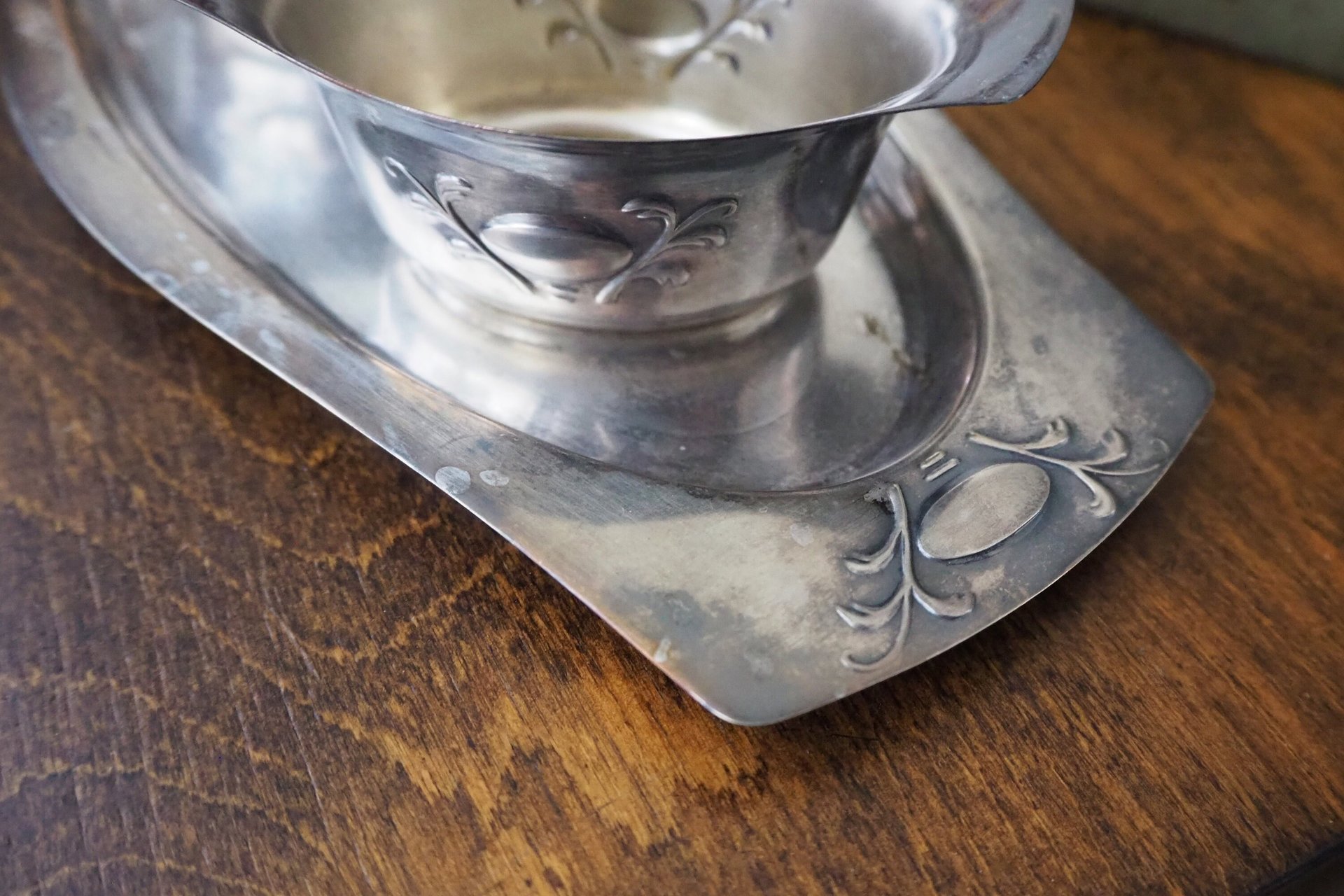 Vintage alpacca creamer and sugar bowl set | Vintage alpacca silver creamer and sugar set | Vintage creamer and sugar bowl set