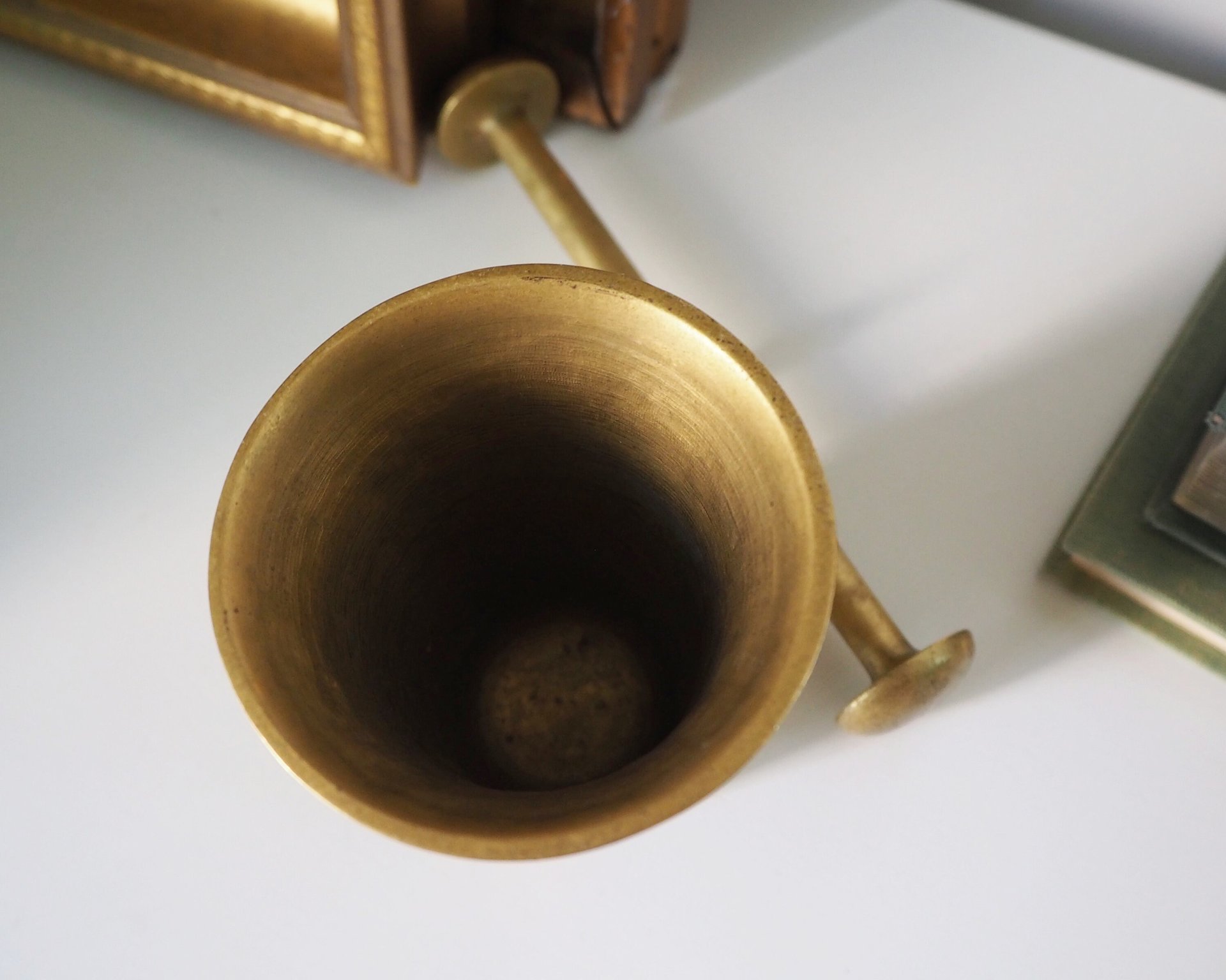 Vintage brass mortar and pestle | Vintage brass mortar | Heavy brass mortar and pestle