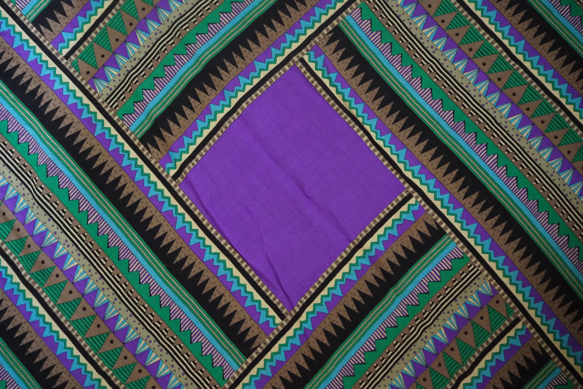 Vintage wool scarf | Geometric vintage wool scarf | Vintage Marja Kurki scarf | Marja Kurki wool scarf | Large wool scarf