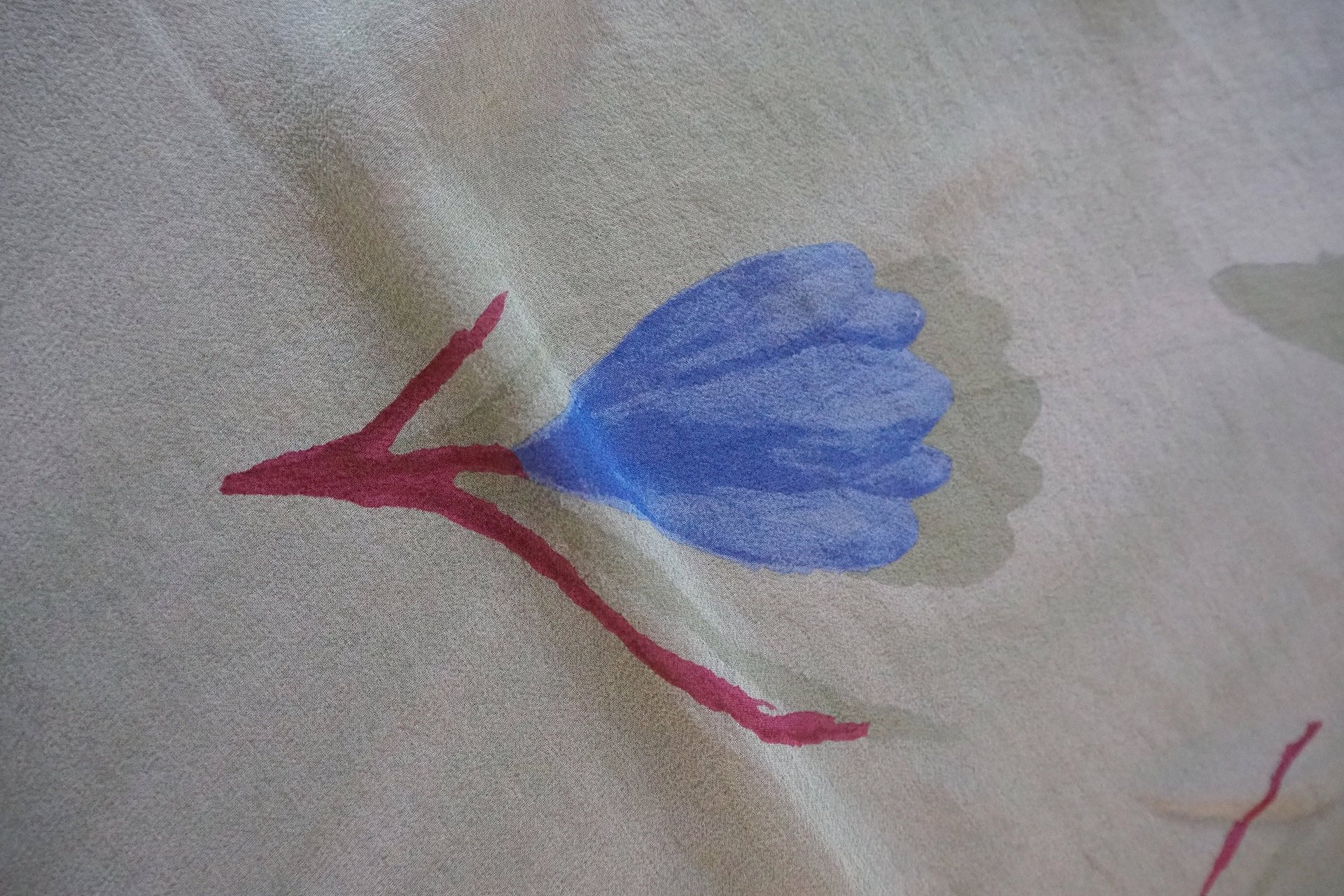 Vintage silk scarf | Vintage Marja Kurki scarf | Marja Kurki silk scarf | Small vintage silk scarf