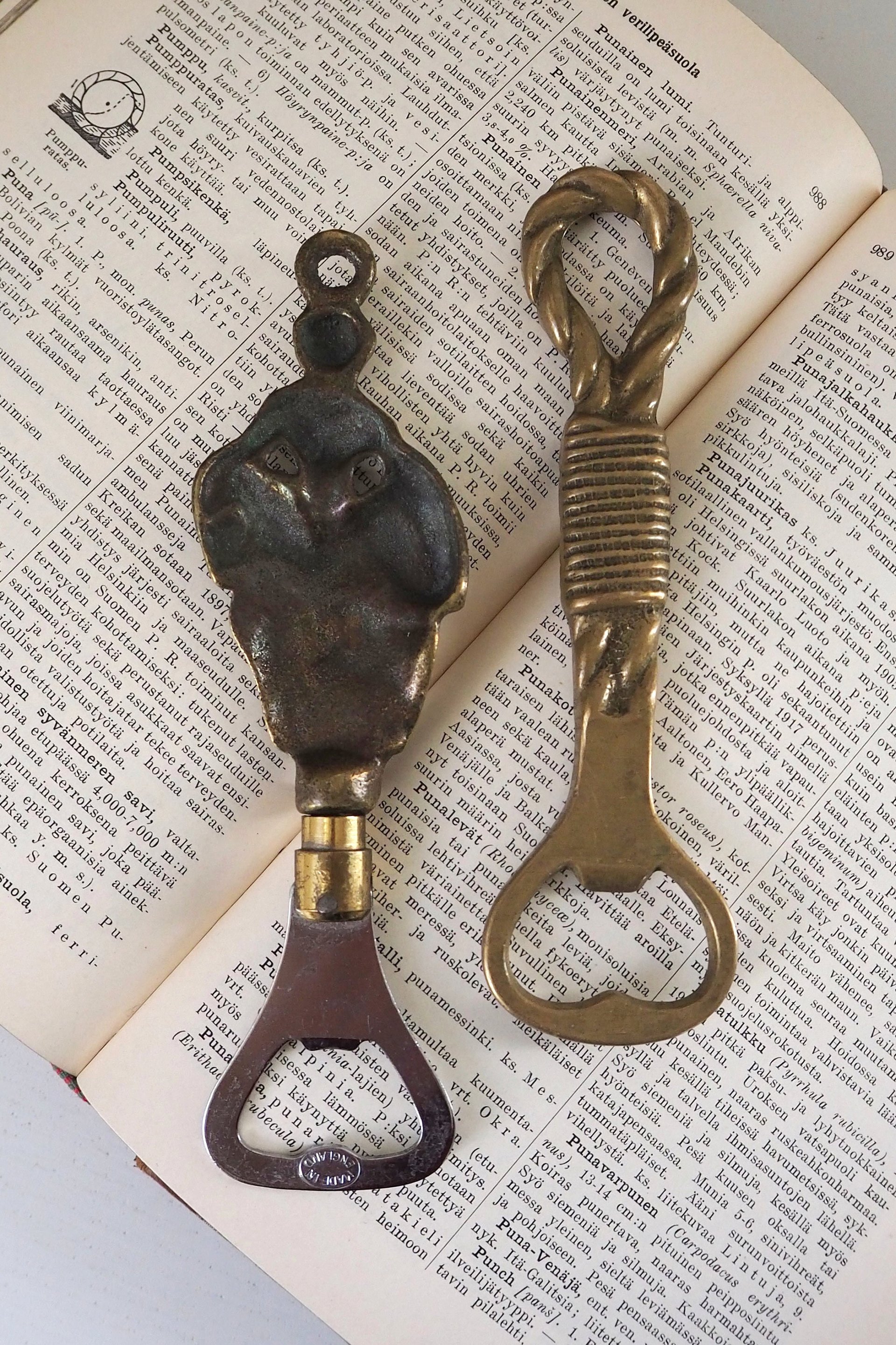 Vintage brass bottle openers | Brass bottle opener | Vintage bottle opener | Solid brass bottle opener | Made in England