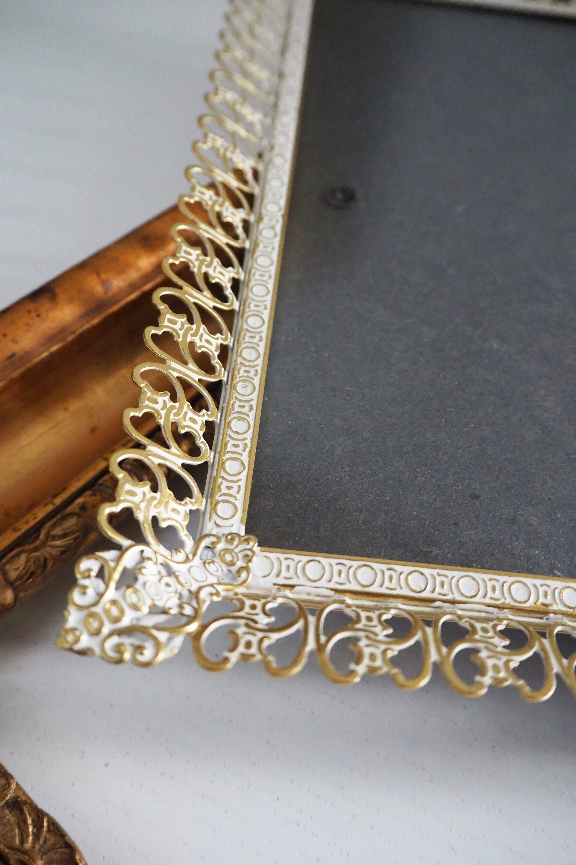 Vintage photo frame 18x24 cm | Vintage brass frame | Brass picture frame | Vintage Jyden picture frame | Danish photo frame