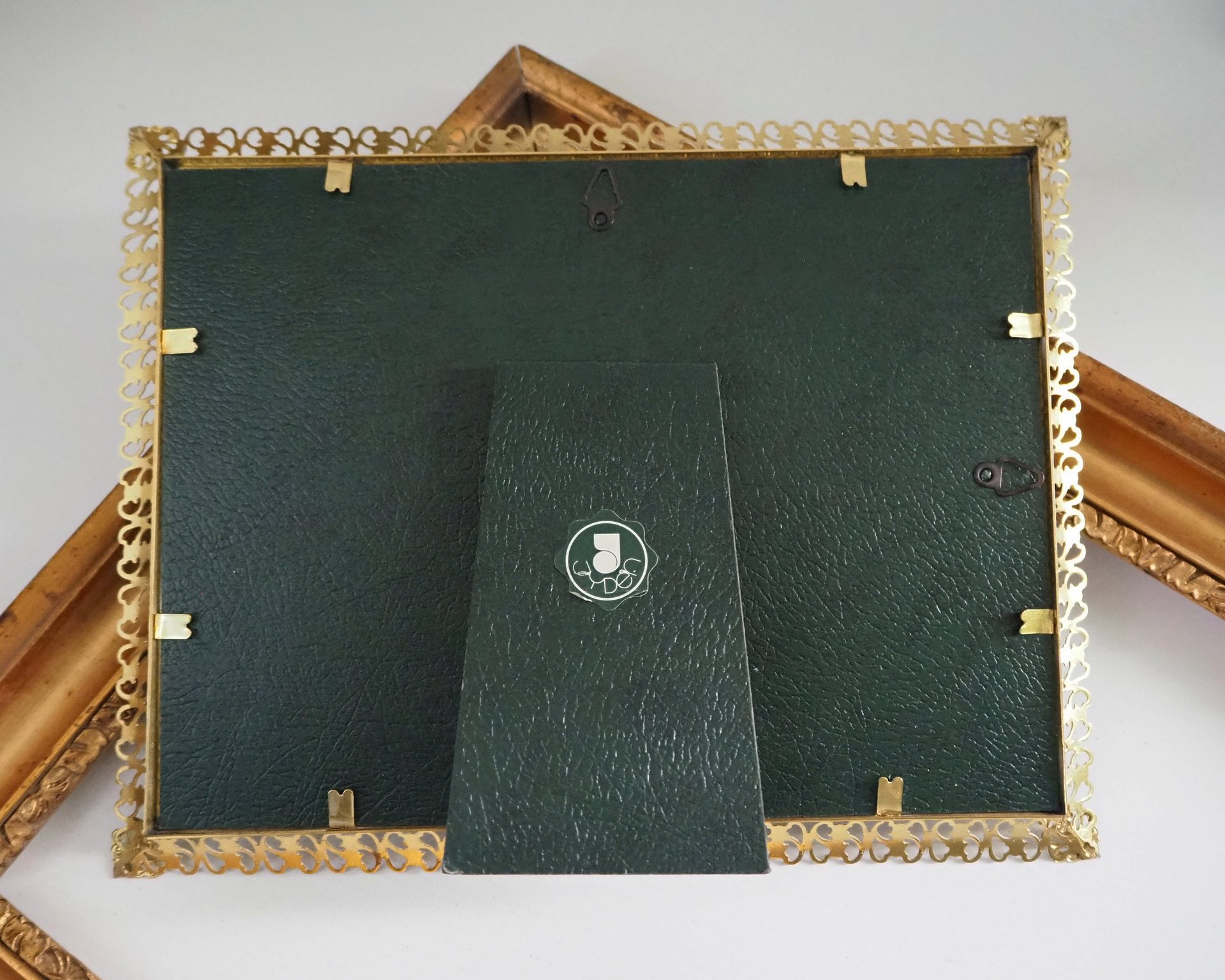 Vintage photo frame 18x24 cm | Vintage brass frame | Brass picture frame | Vintage Jyden picture frame | Danish photo frame