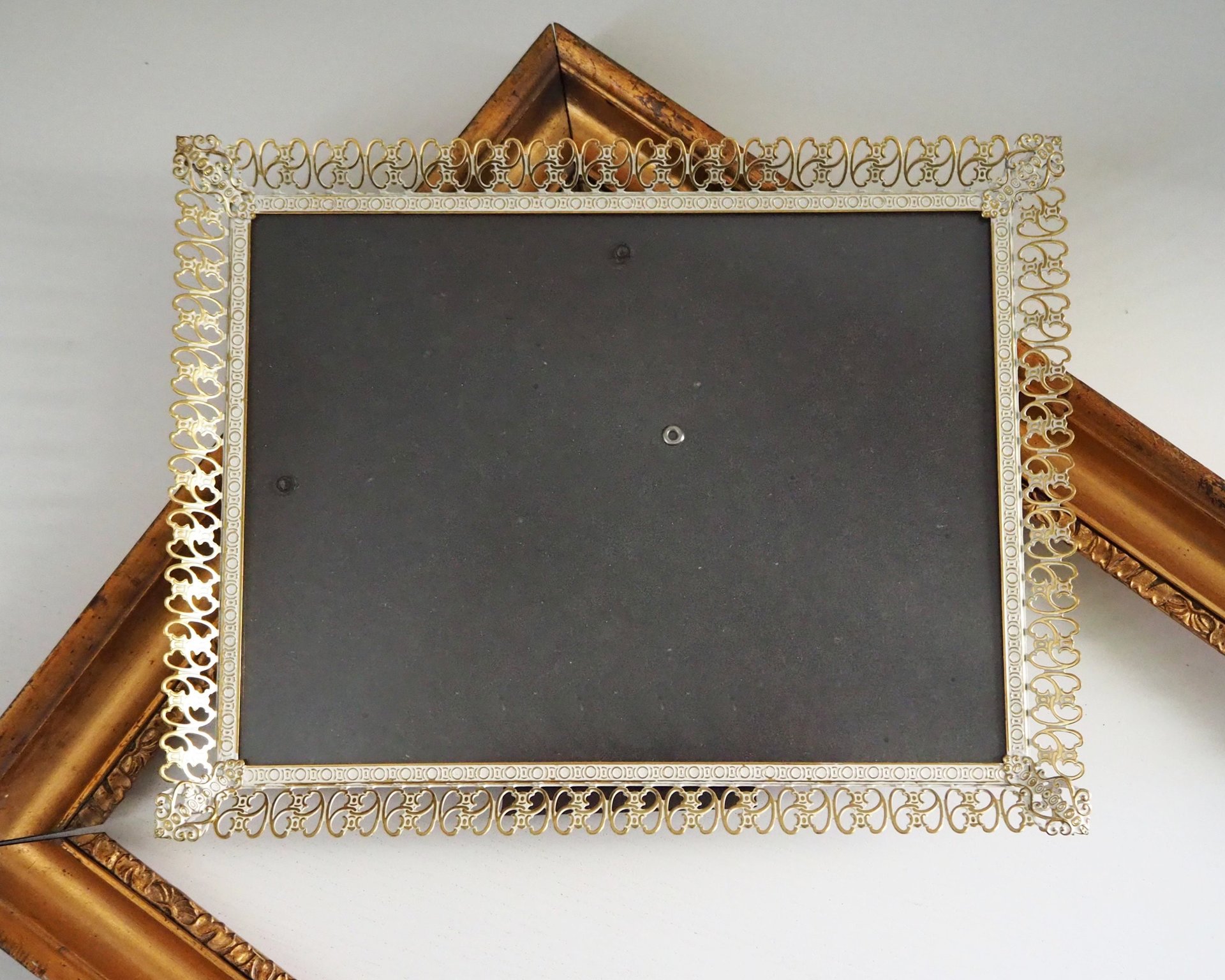 Vintage photo frame 18x24 cm | Vintage brass frame | Brass picture frame | Vintage Jyden picture frame | Danish photo frame