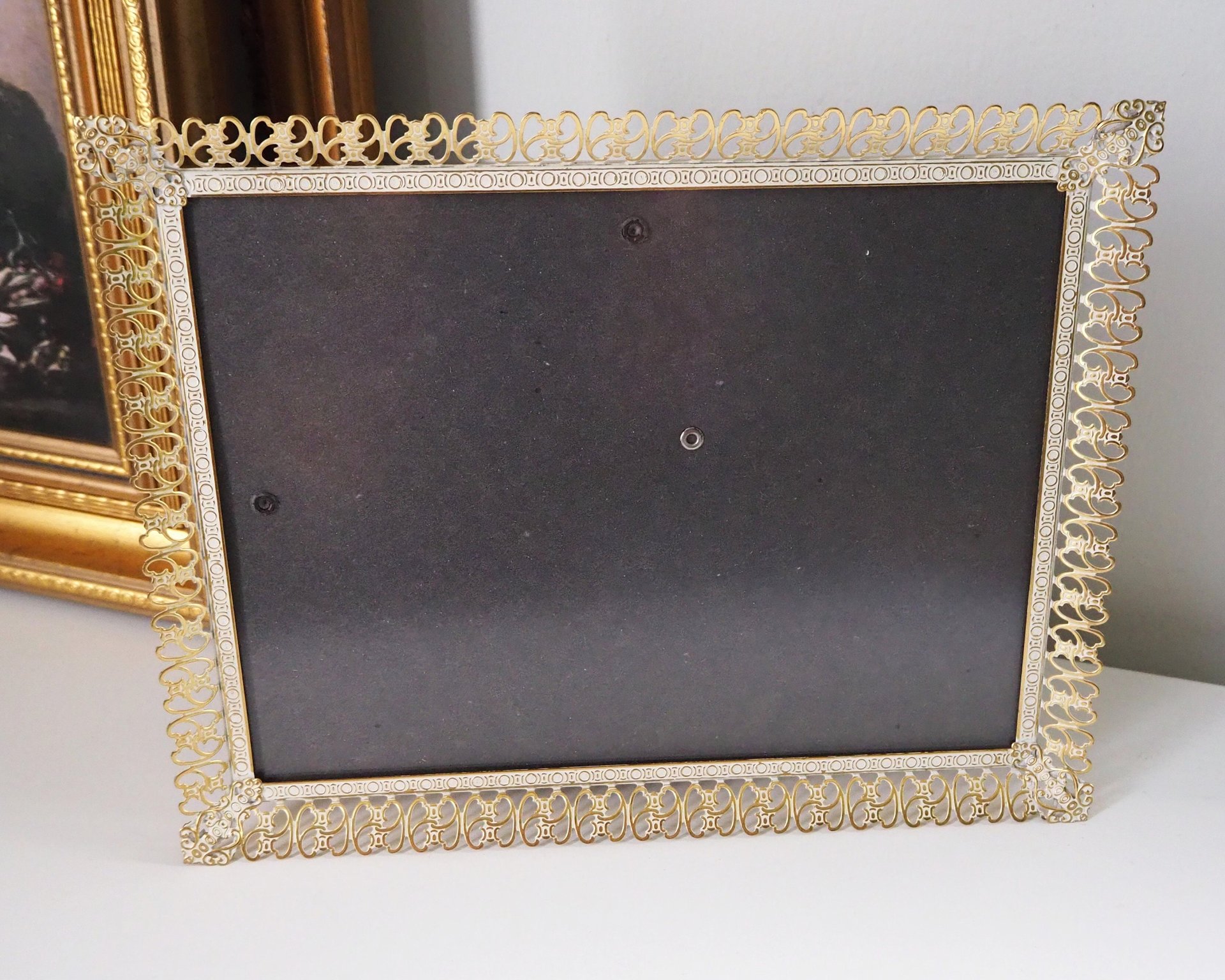 Vintage photo frame 18x24 cm | Vintage brass frame | Brass picture frame | Vintage Jyden picture frame | Danish photo frame