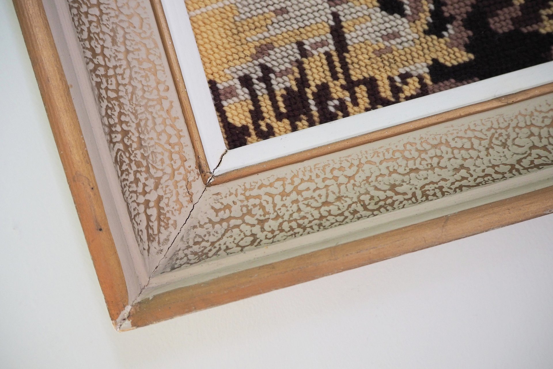 Vintage needlepoint wall art | Landscape needlepoint | Scandinavian wall art | Needlepoint wall hanging | Scenery needlepoint