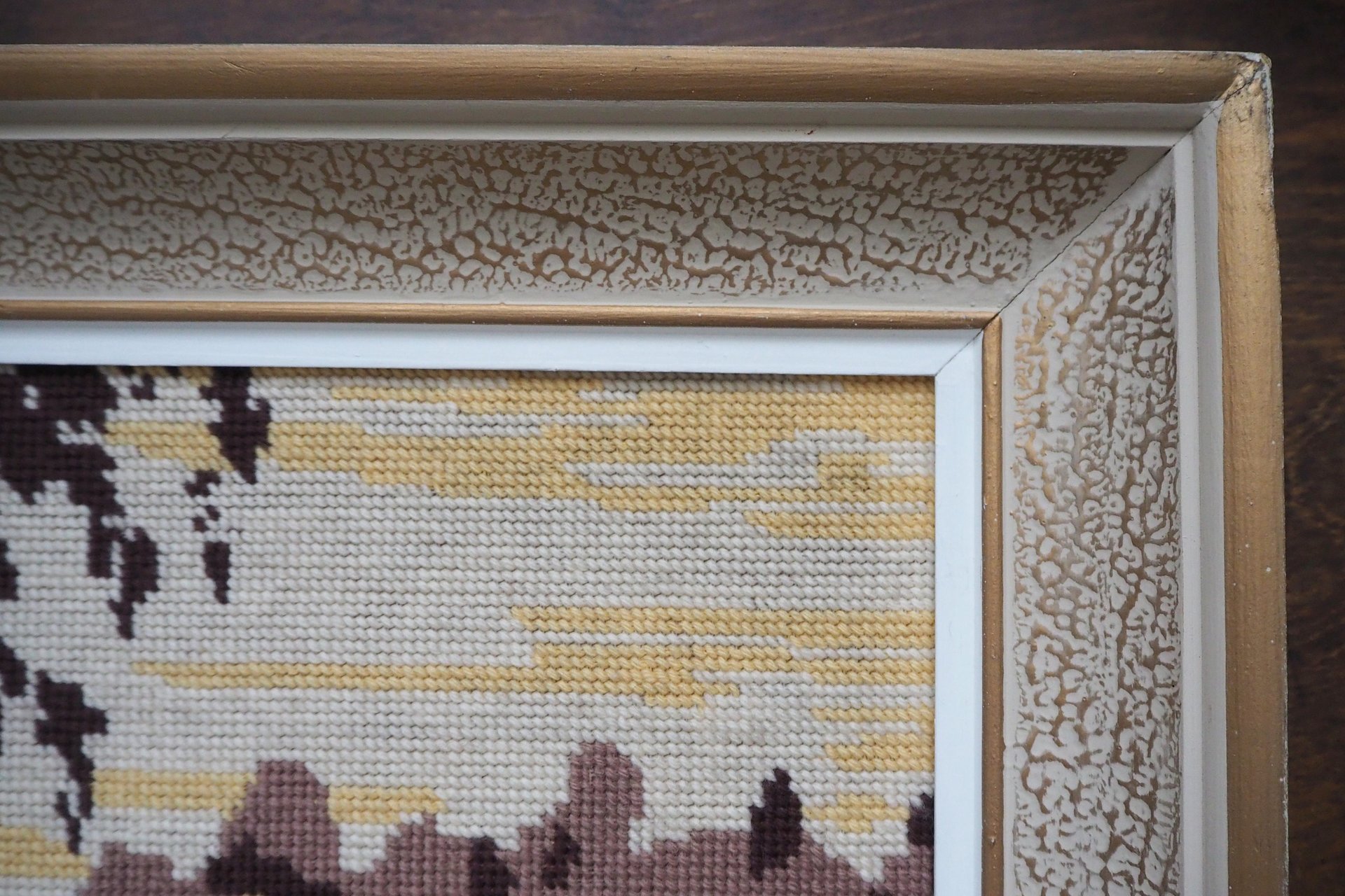 Vintage needlepoint wall art | Landscape needlepoint | Scandinavian wall art | Needlepoint wall hanging | Scenery needlepoint