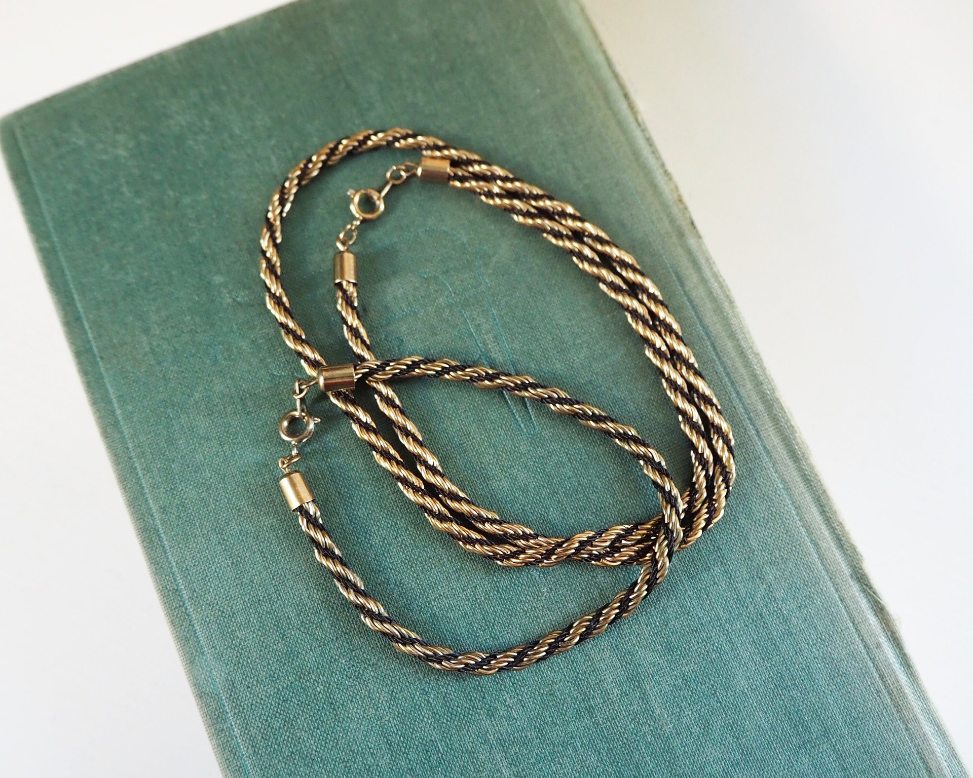 Vintage twist rope necklace and bracelet | Silver tone necklace and bracelet set | Rope chain necklace | Twist rope necklace | Matching set