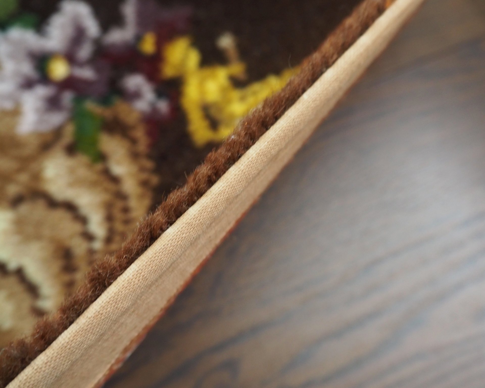Vintage wall hanging | Carpets of Worth Picture Rug wall hanging | Summertime | Floral wall hanging | Made in England