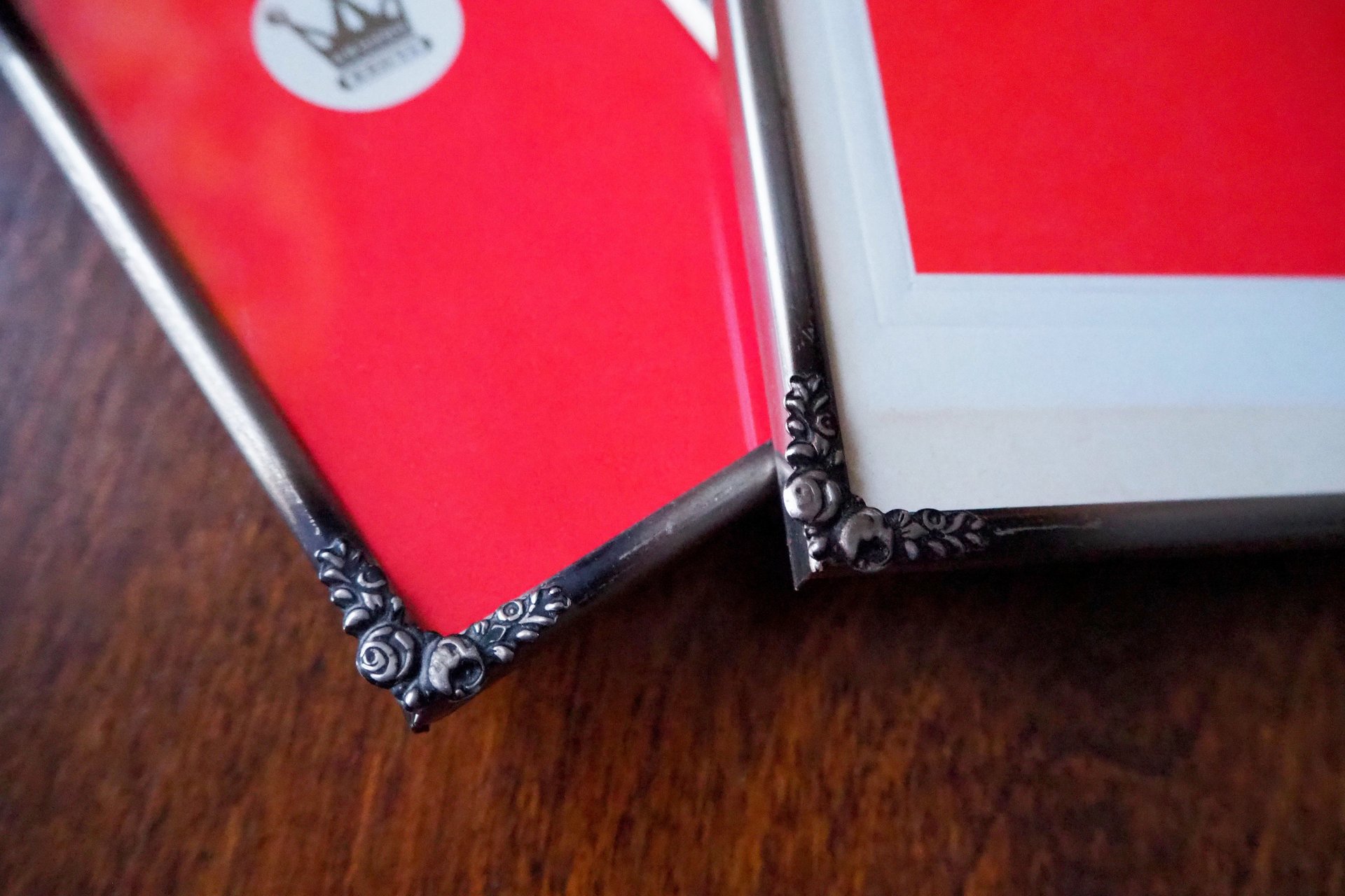 Set of two vintage silver plated photo frames | Small silver plated photo frames | Vintage picture frames | Matching frames