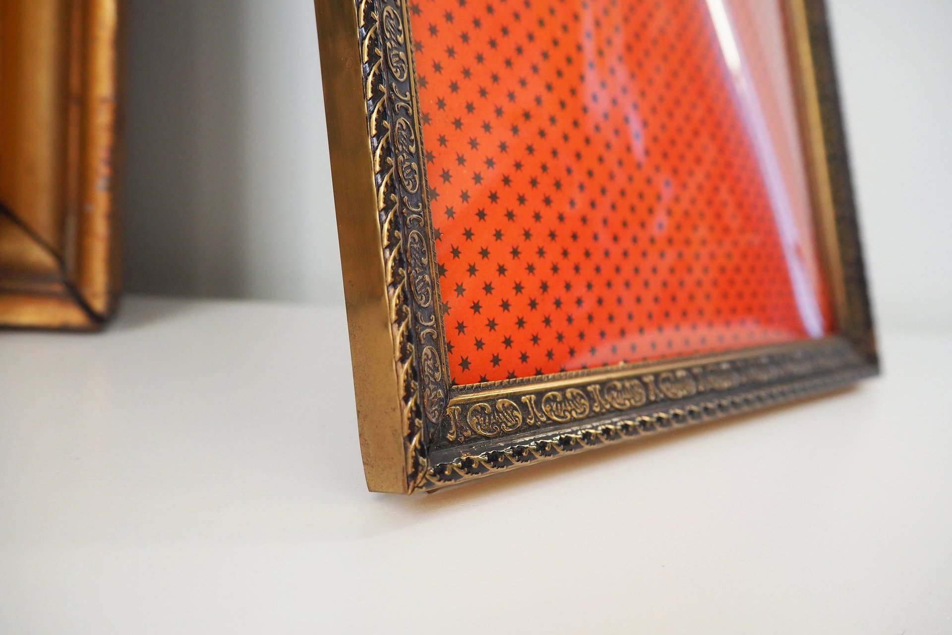 Vintage photo frame 18x24 cm | Vintage brass frame | Brass picture frame | Ornate photo frame | Vintage photo frame