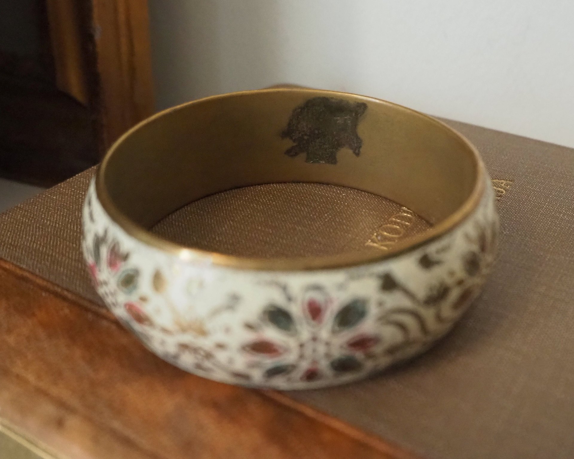 Vintage brass bangle | Vintage brass bracelet | Ornate brass bangle | Stacking bangle