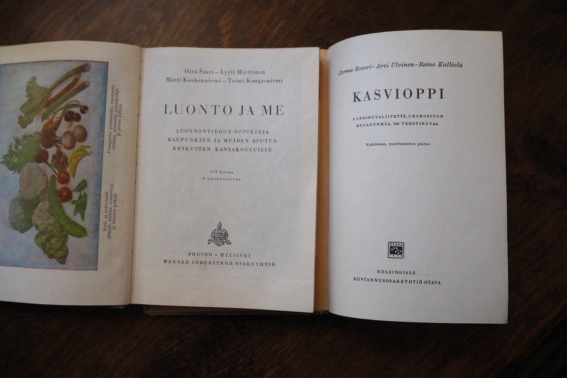 Vintage school books | Kasvioppi | Finnish nature books | Vintage botany school books | Vintage nature school books