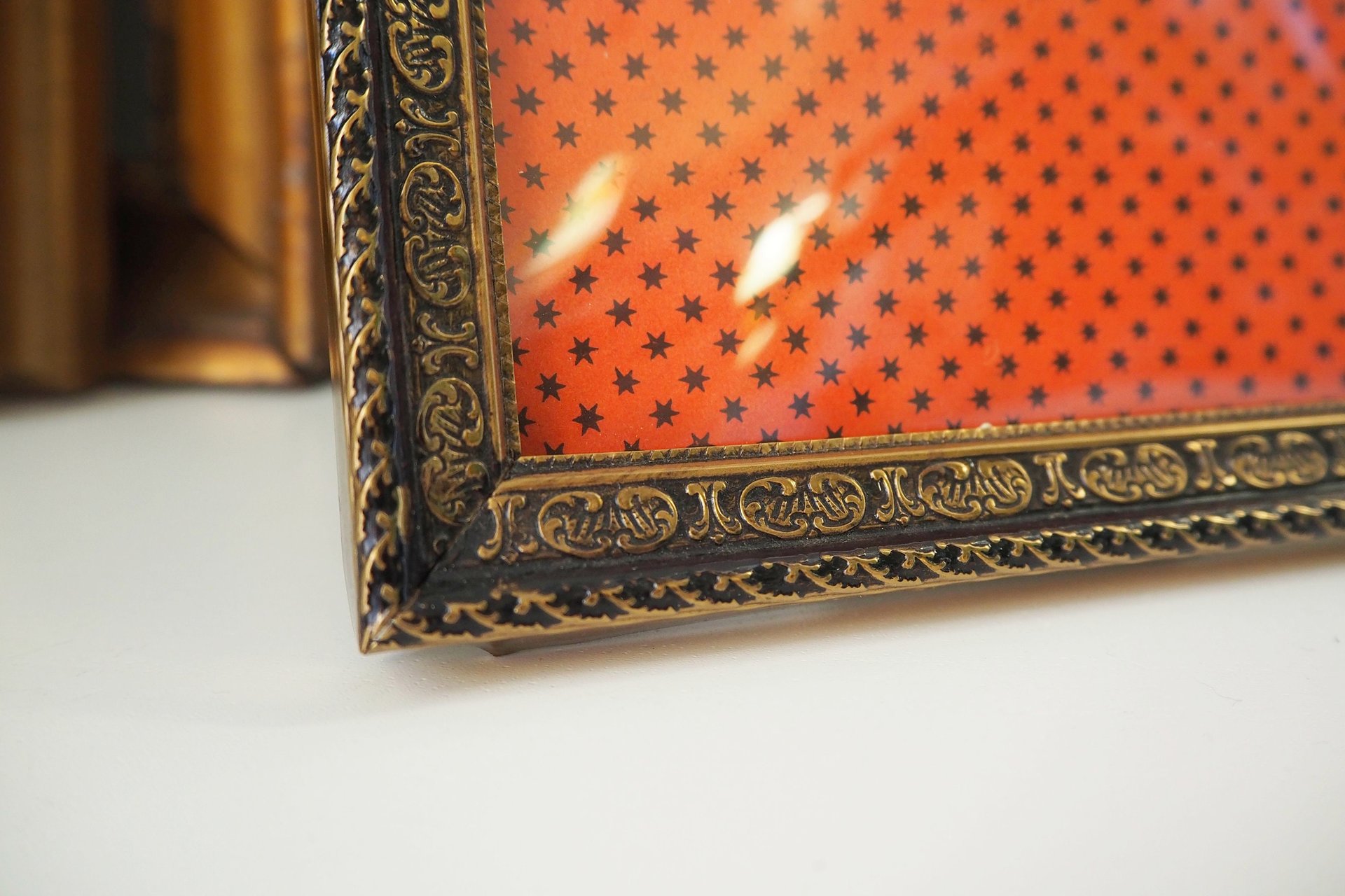 Vintage photo frame 18x24 cm | Vintage brass frame | Brass picture frame | Ornate photo frame | Vintage photo frame