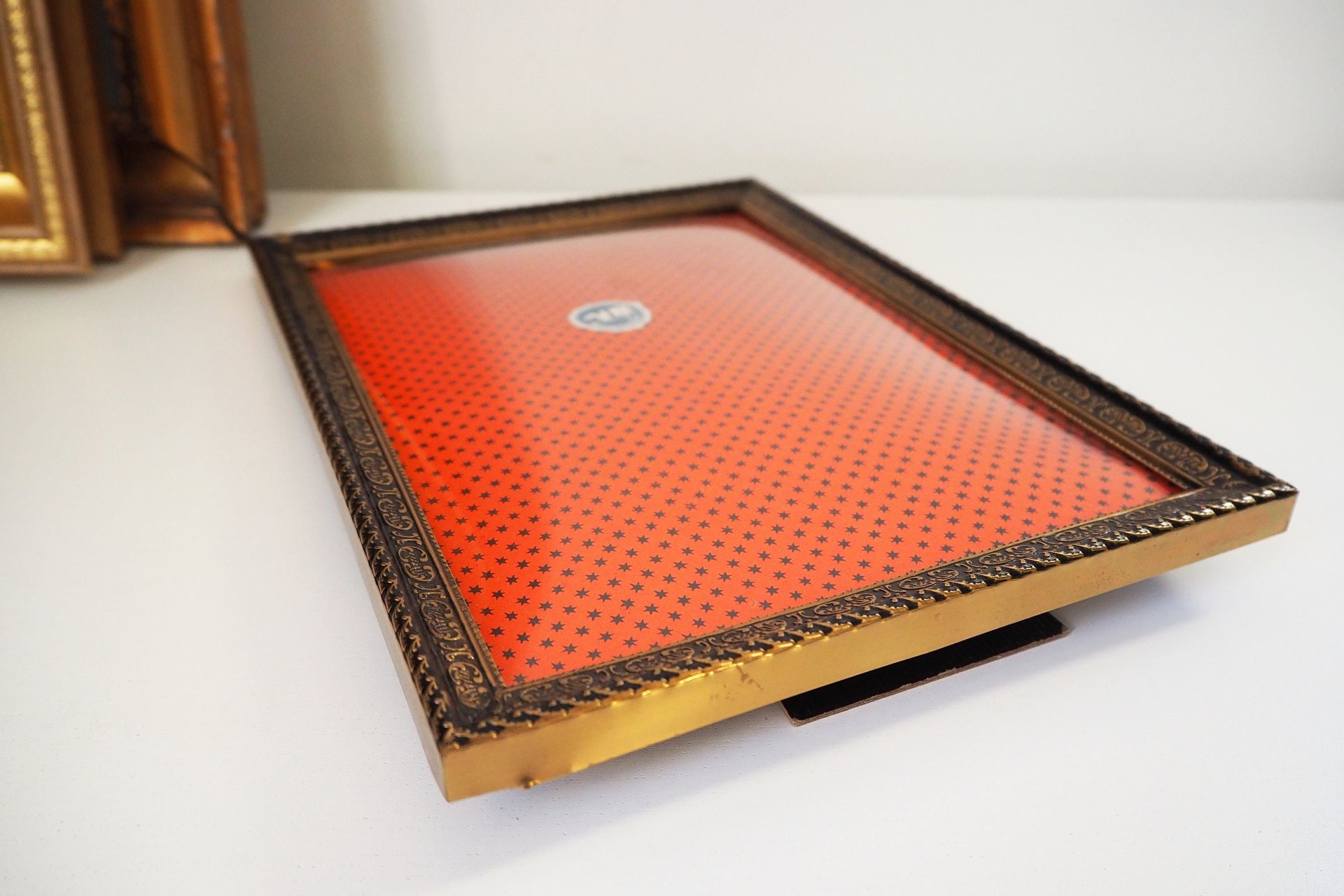 Vintage photo frame 18x24 cm | Vintage brass frame | Brass picture frame | Ornate photo frame | Vintage photo frame