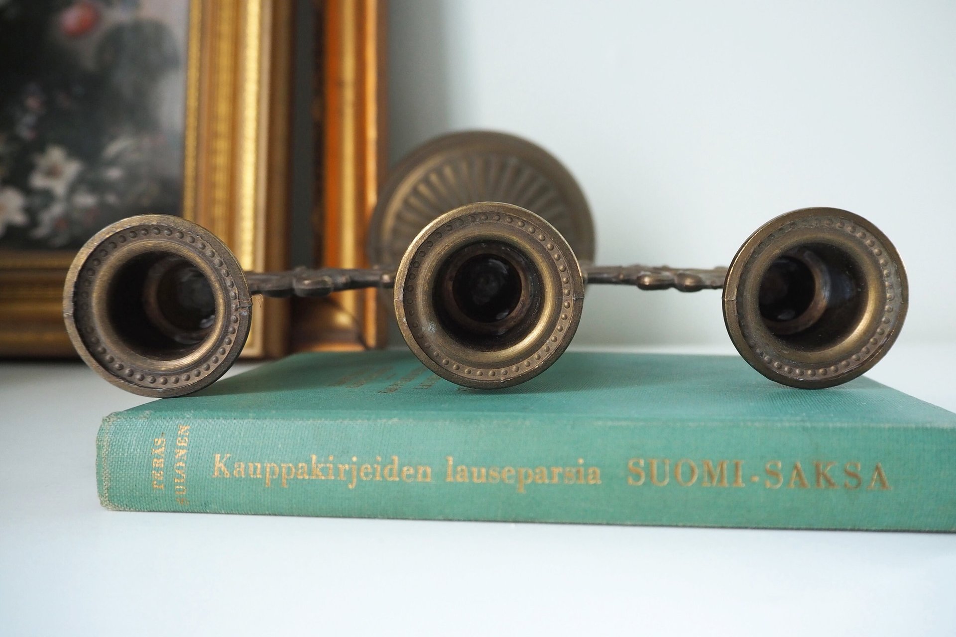 Vintage three arm candelabra | Ornate candelabra | Three arm candlestick holder | Vintage candelabrum | Small candelabrum