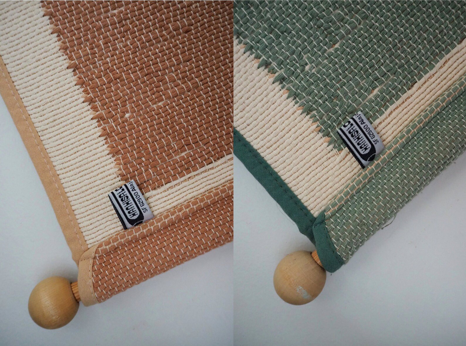 Vintage wall hanging | Pastel wall hanging | Vintage pink wall hanging | Scandinavian woven textile | Made in Finland