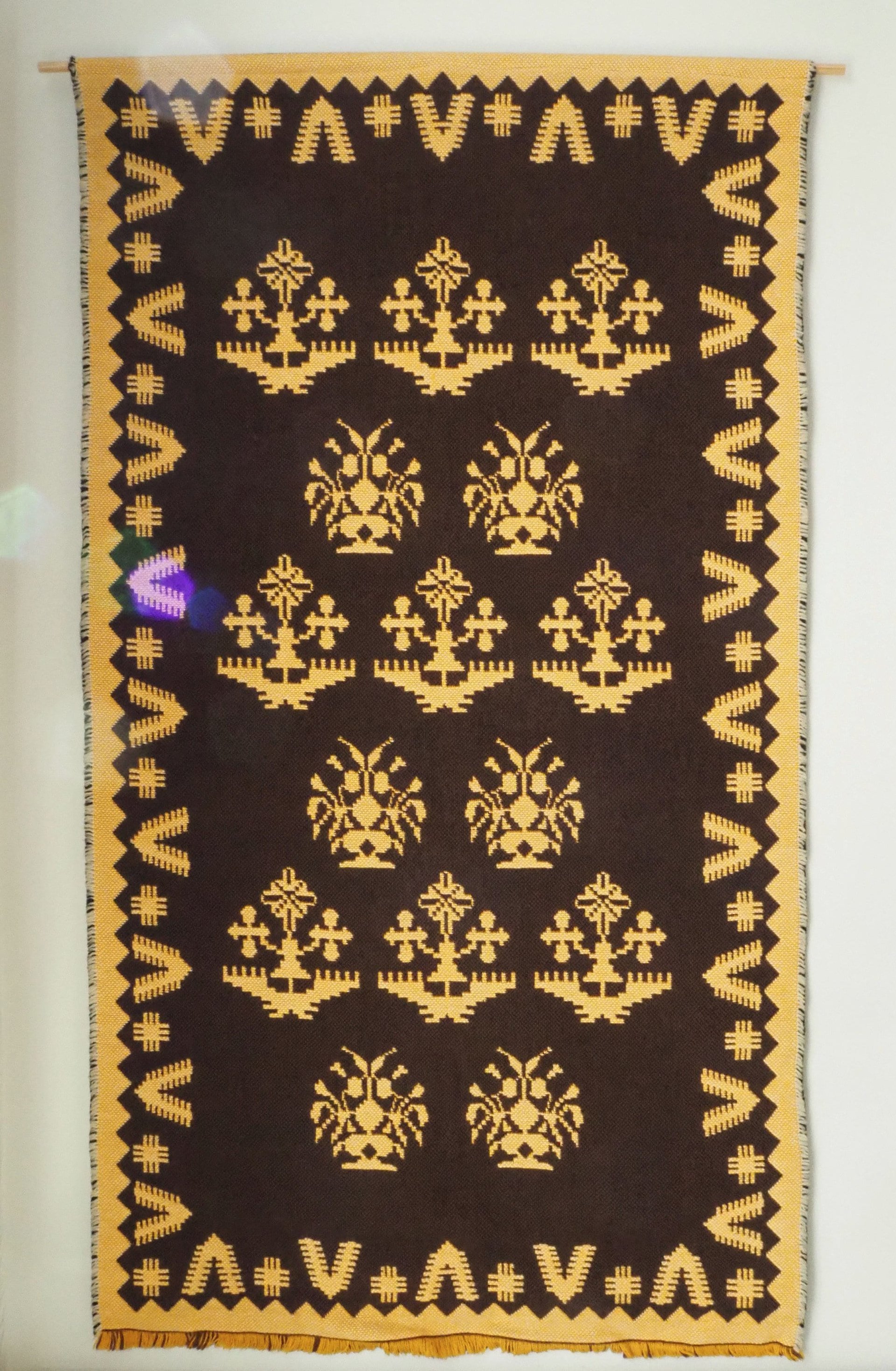 Vintage wall hanging | Brown and yellow wall hanging | Scandinavian wall hanging | Vintage wall tapestry | Handmade wall tapestry
