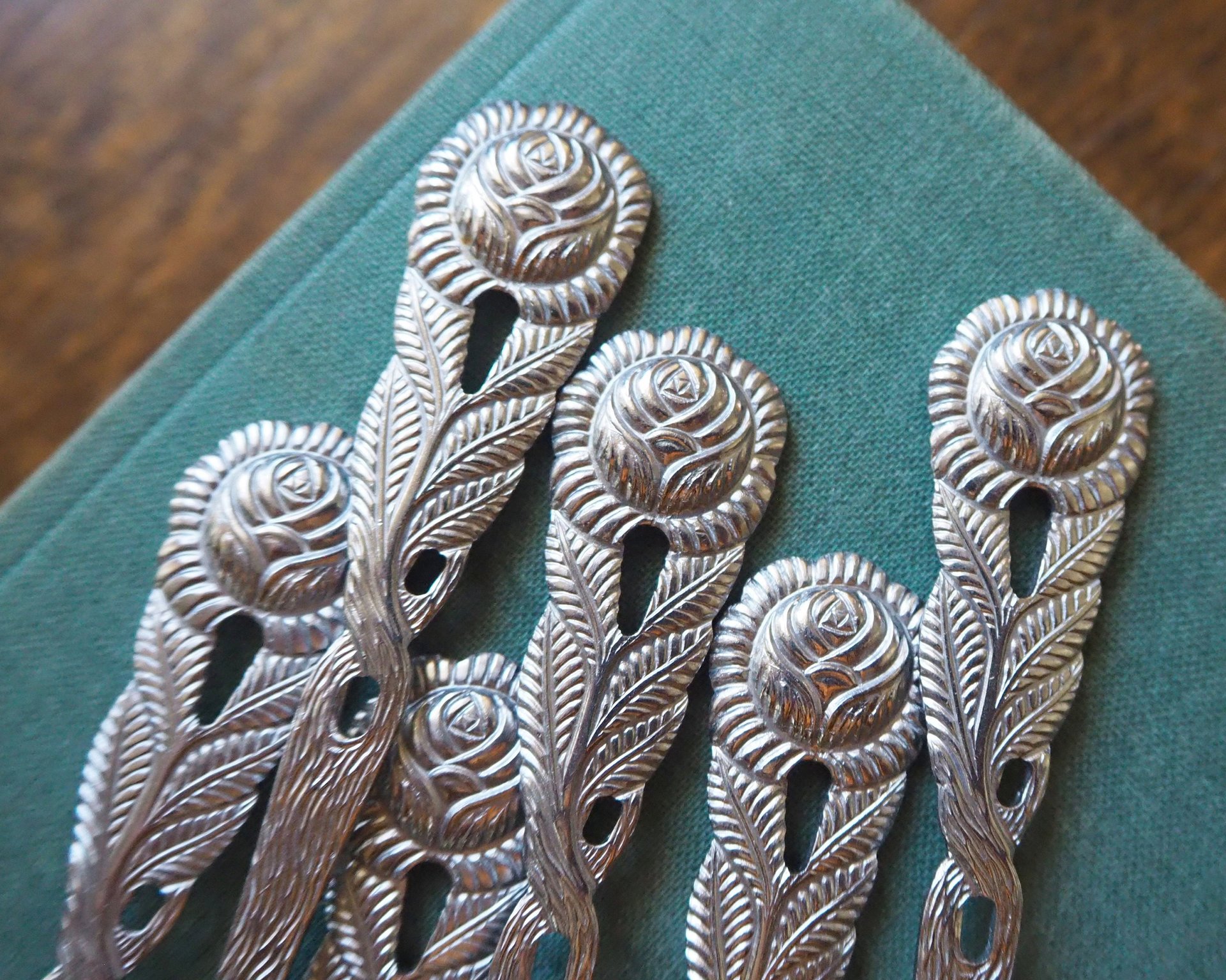 Set of six vintage dessert forks | Small vintage forks | Vintage dessert forks | Vintage dessert fork set | Amefa dessert forks