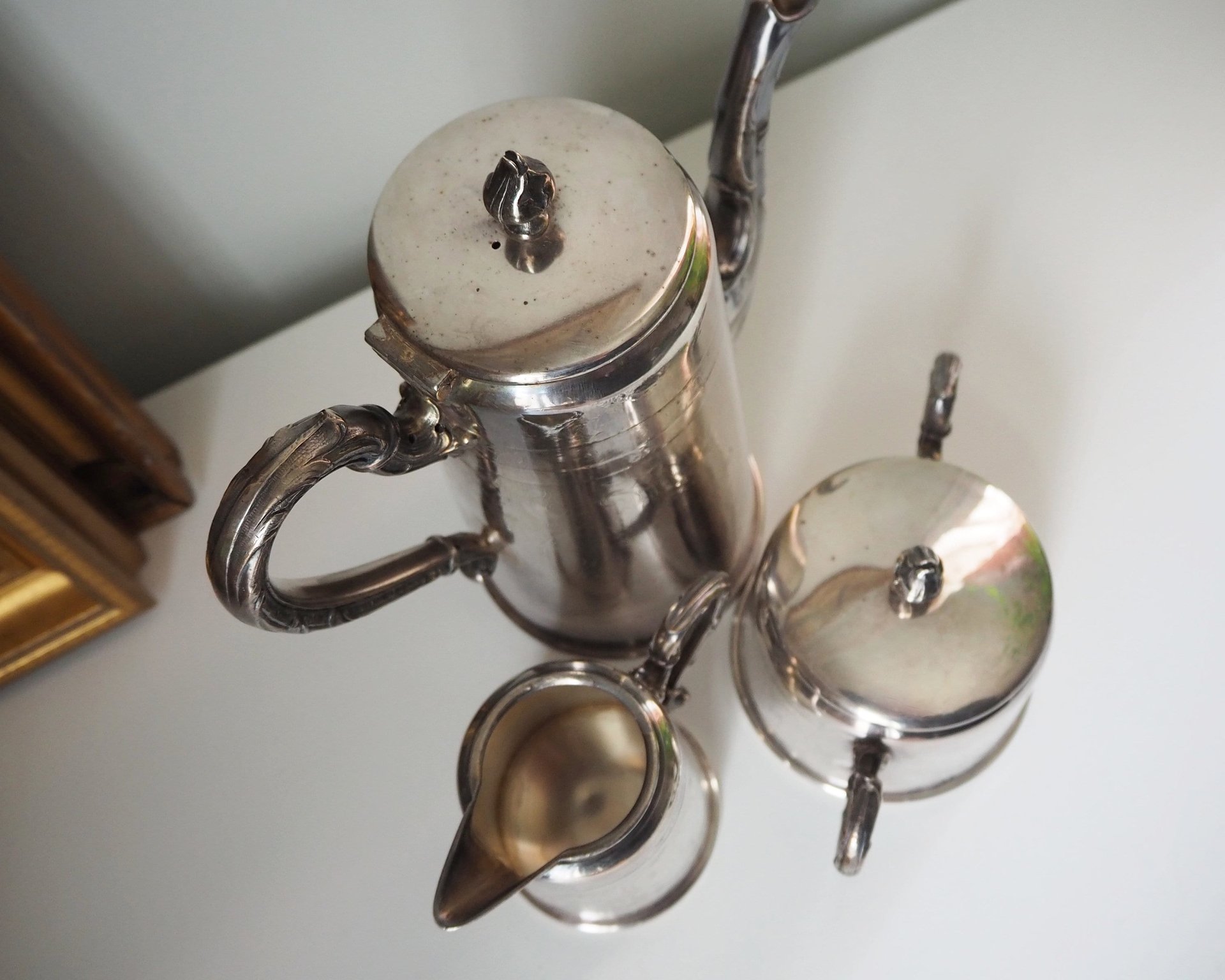 Vintage silver plated WMF coffee set | Antique WMF coffee / tea set | WMF silver plated teapot set | Made in Germany