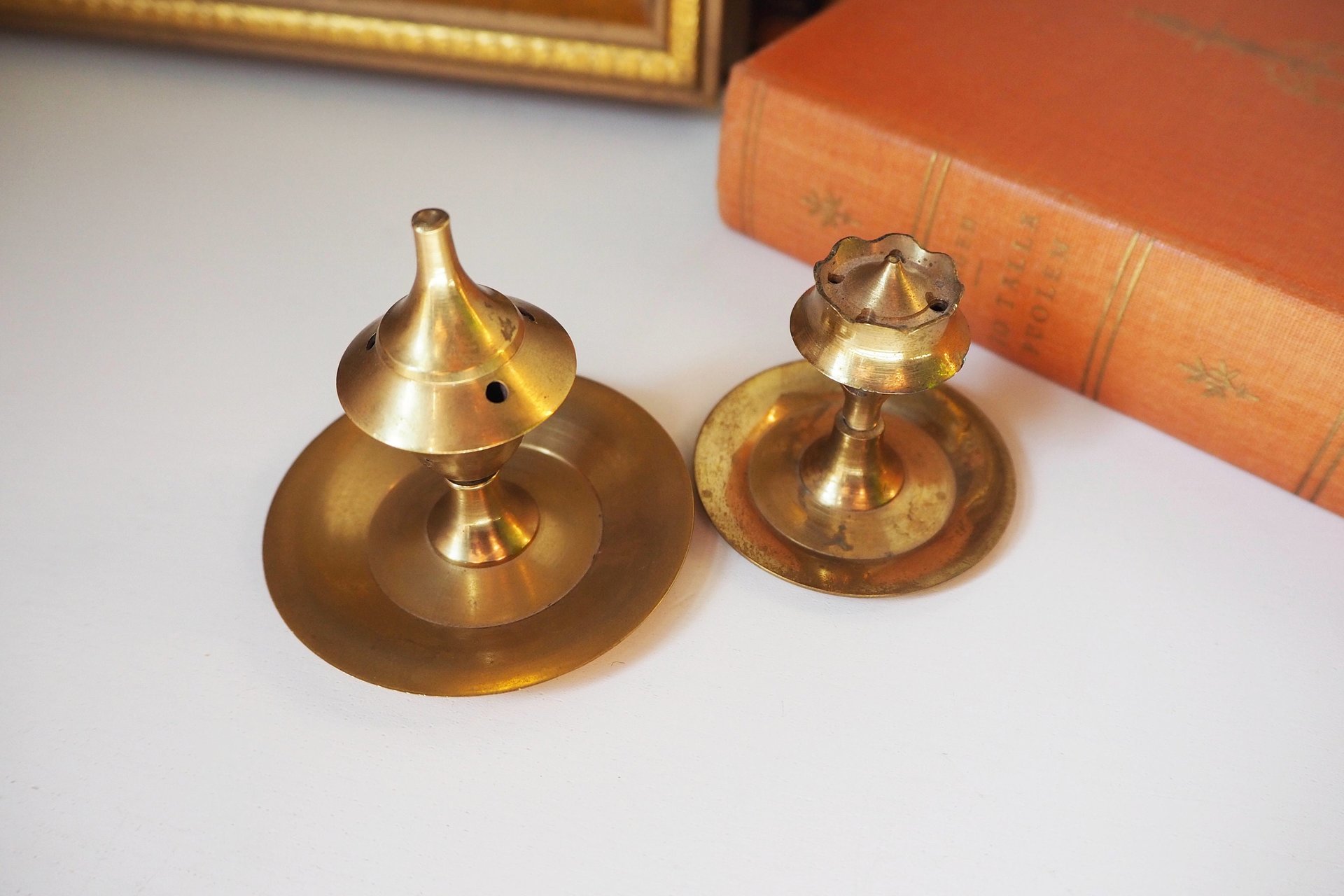 Vintage brass incense holder | Small brass incense holders | Brass incense holders