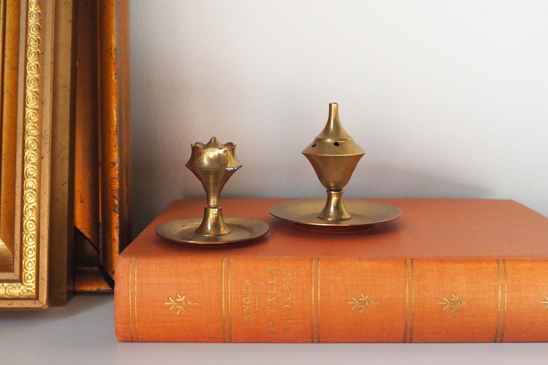 Vintage brass incense holder | Small brass incense holders | Brass incense holders