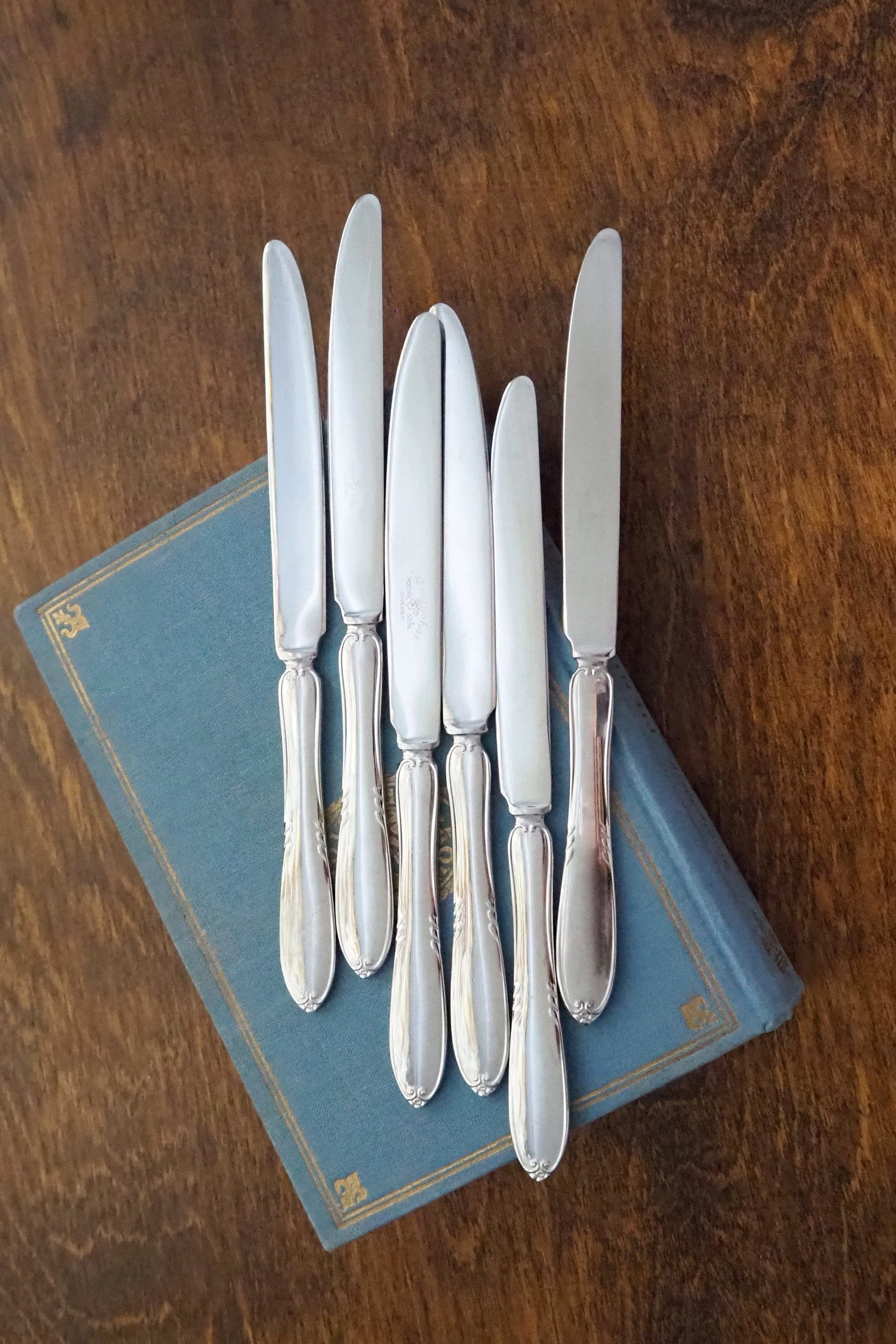 Set of six vintage knives | Nils Johan knives | Vintage stainless steel knives | Vintage knife set | Made in Sweden | Swedish knives