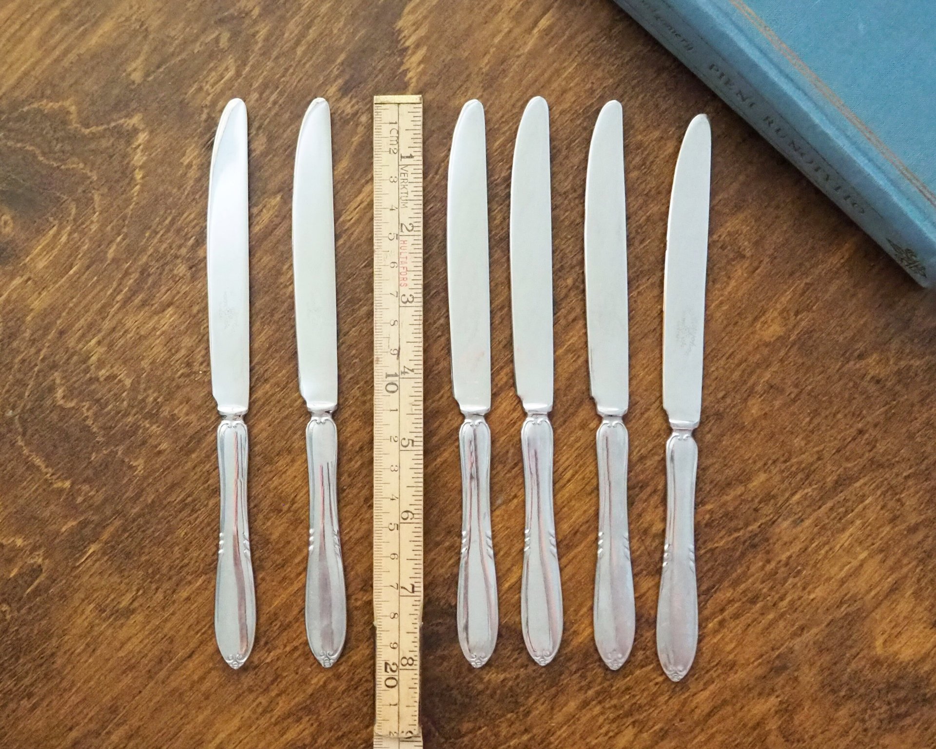 Set of six vintage knives | Nils Johan knives | Vintage stainless steel knives | Vintage knife set | Made in Sweden | Swedish knives