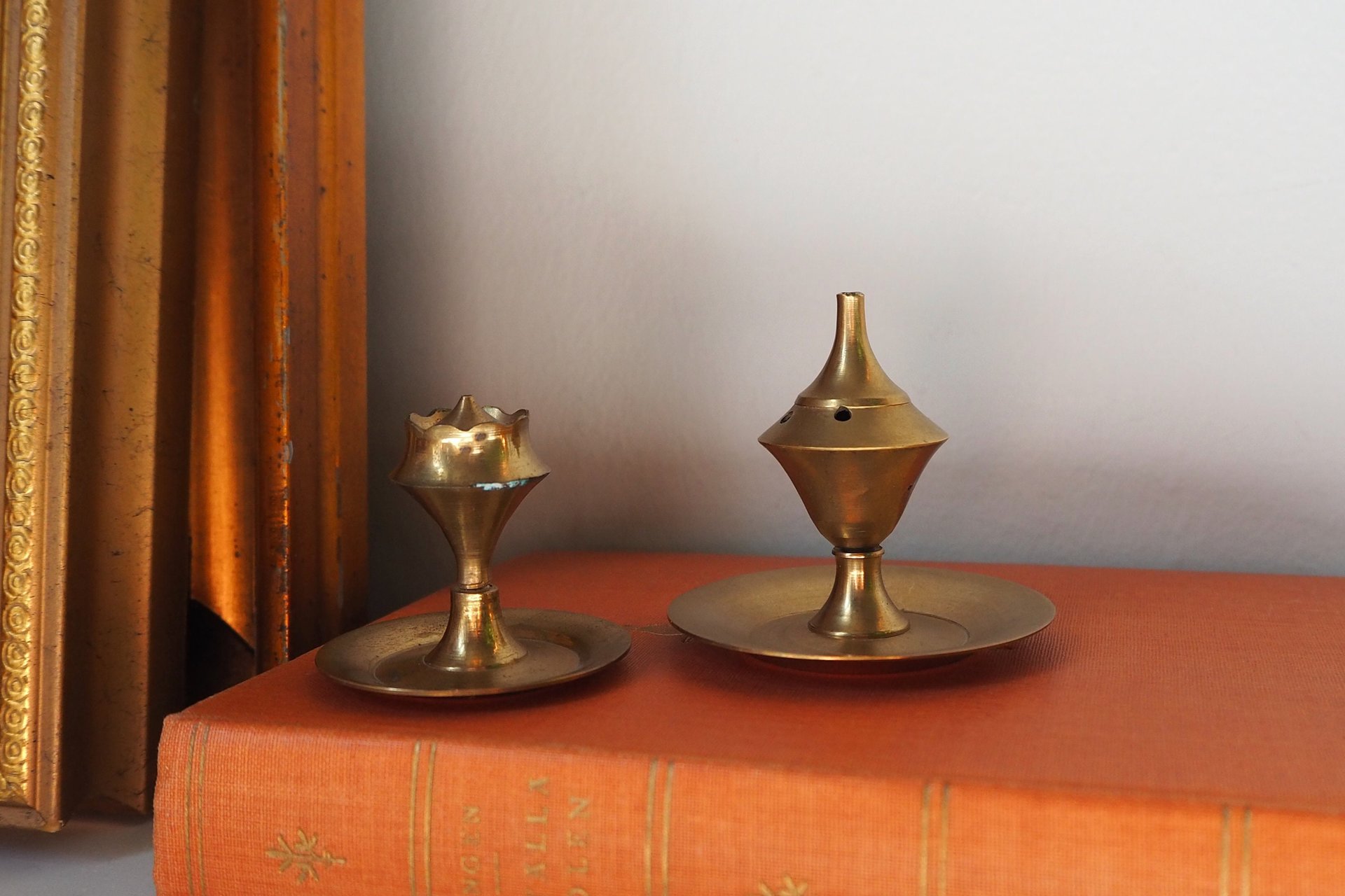 Vintage brass incense holder | Small brass incense holders | Brass incense holders