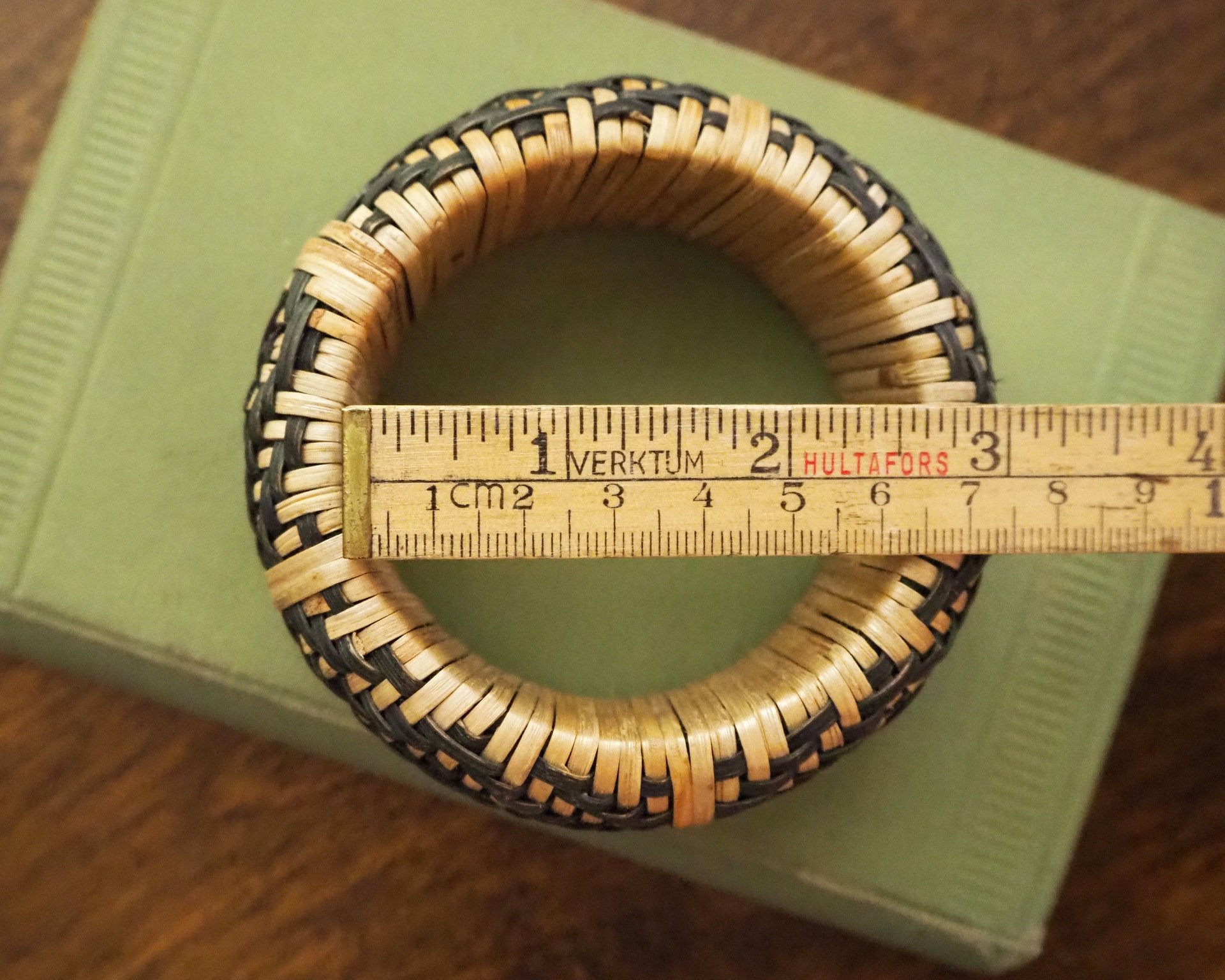 Vintage rattan bangle | Vintage rattan bangle | Chunky rattan bangle | Stacking bangle | Boho bangle bracelet