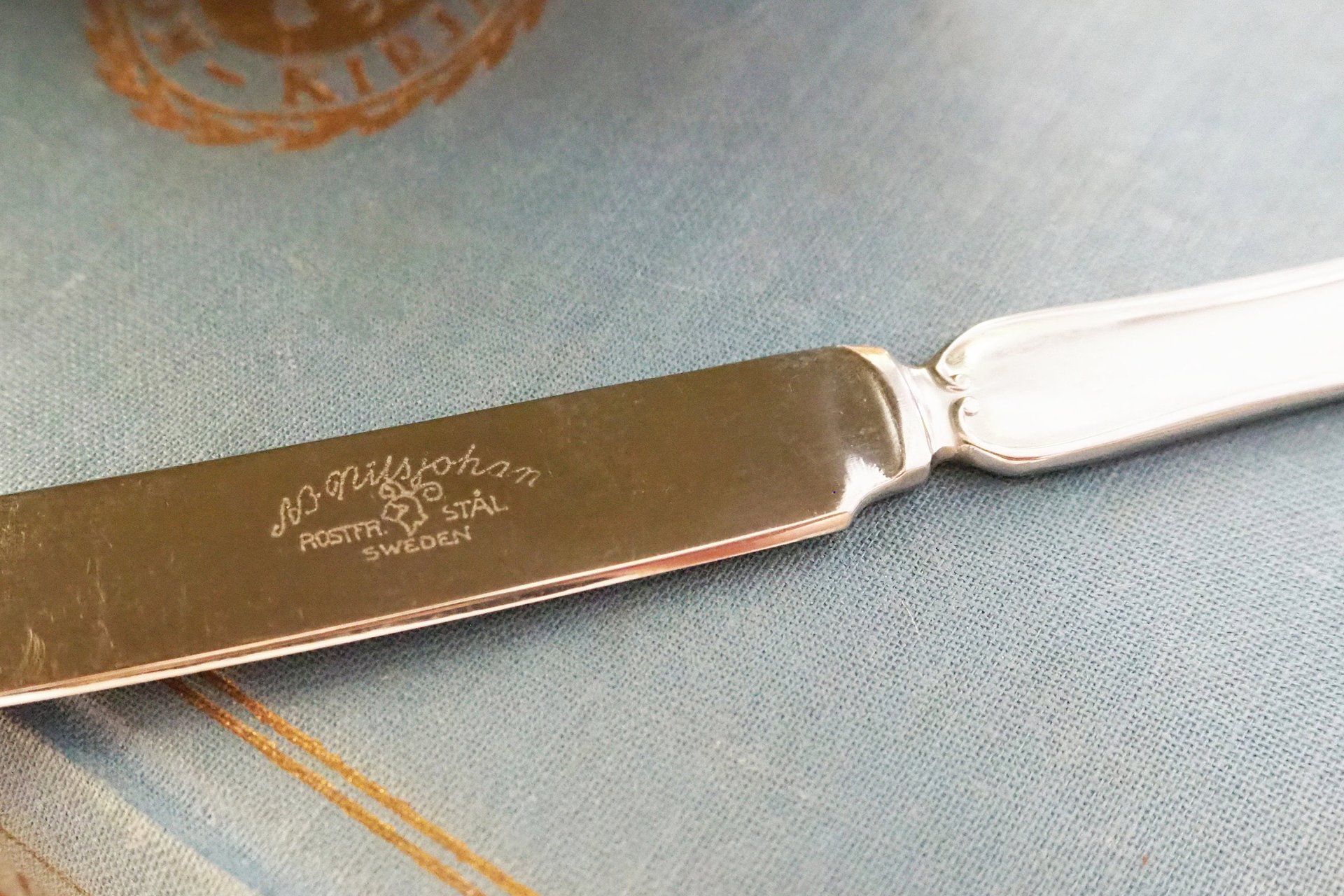 Set of six vintage knives | Nils Johan knives | Vintage stainless steel knives | Vintage knife set | Made in Sweden | Swedish knives
