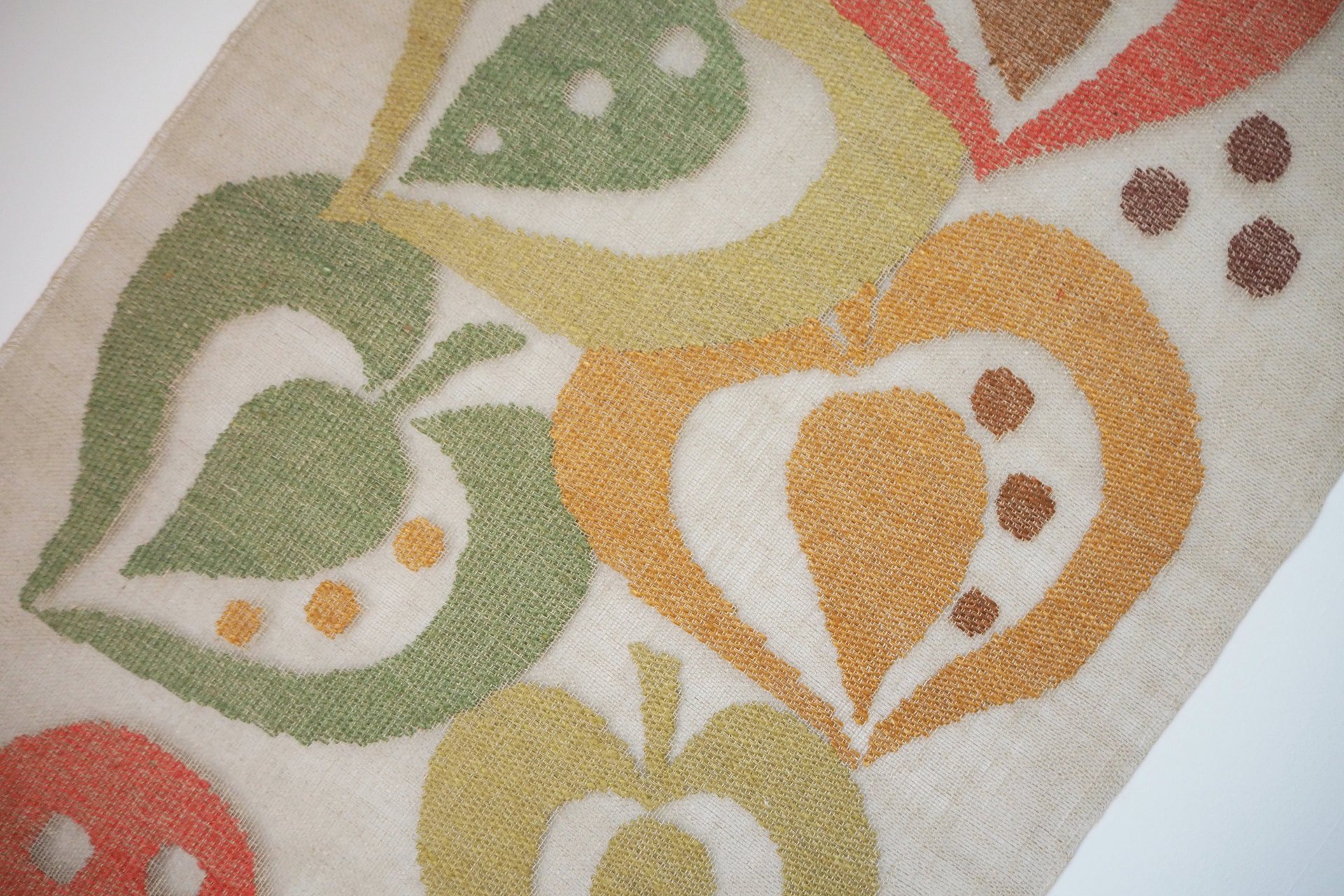 Vintage wall hanging | Linen wall hanging | Window hanging | Transparent wall hanging | Vintage window hanging | Large wall hanging