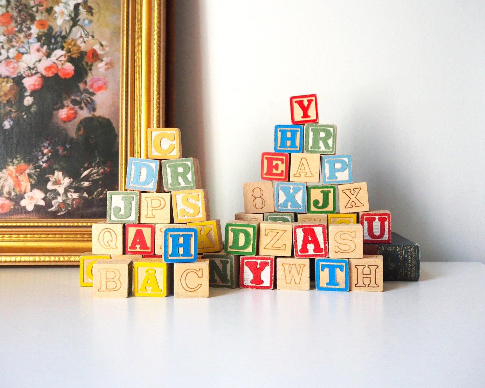 Vintage ABC blocks | Wooden building blocks | Vintage block set for kids | Vintage wooden blocks | Vintage toys