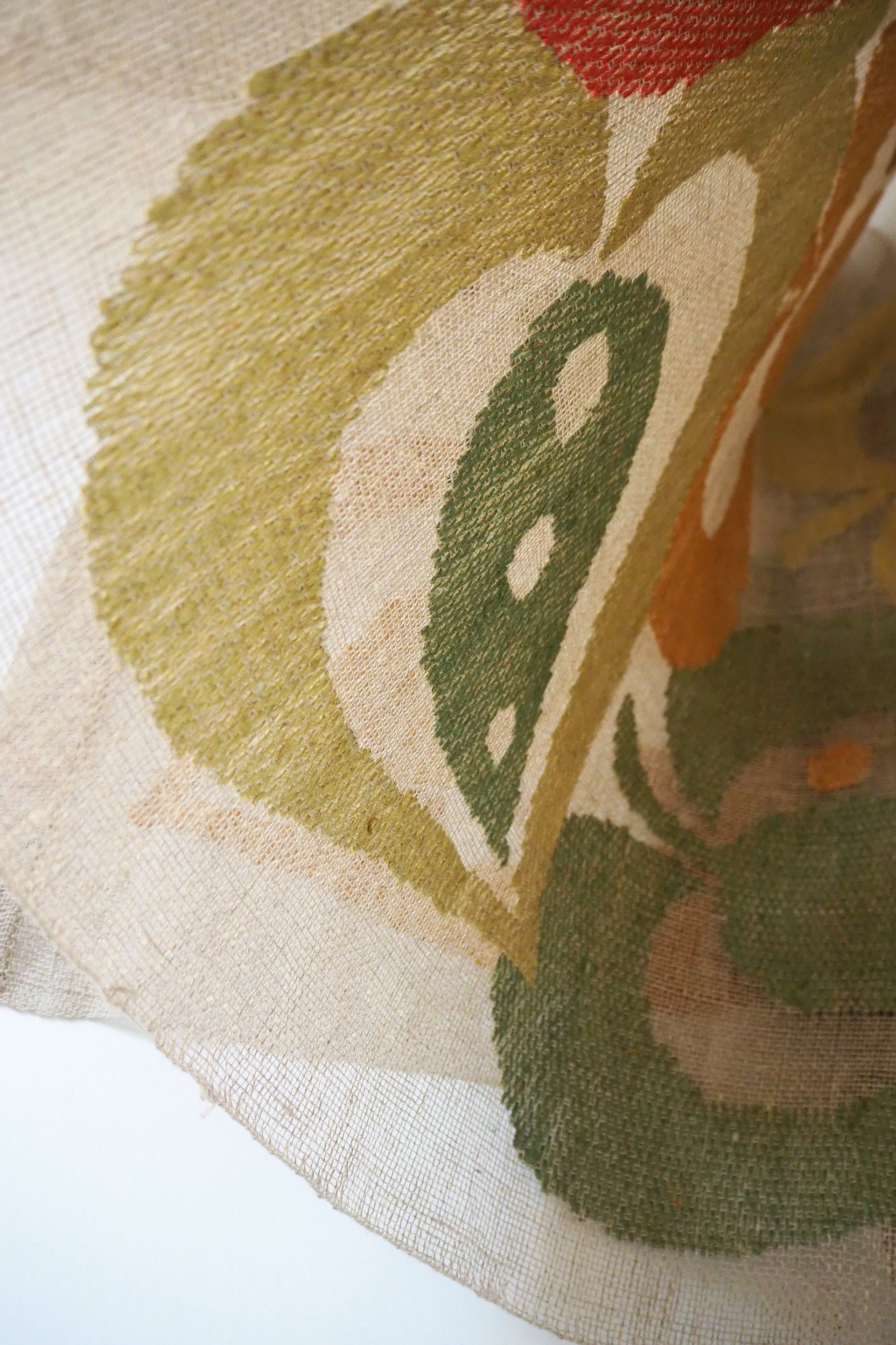 Vintage wall hanging | Linen wall hanging | Window hanging | Transparent wall hanging | Vintage window hanging | Large wall hanging