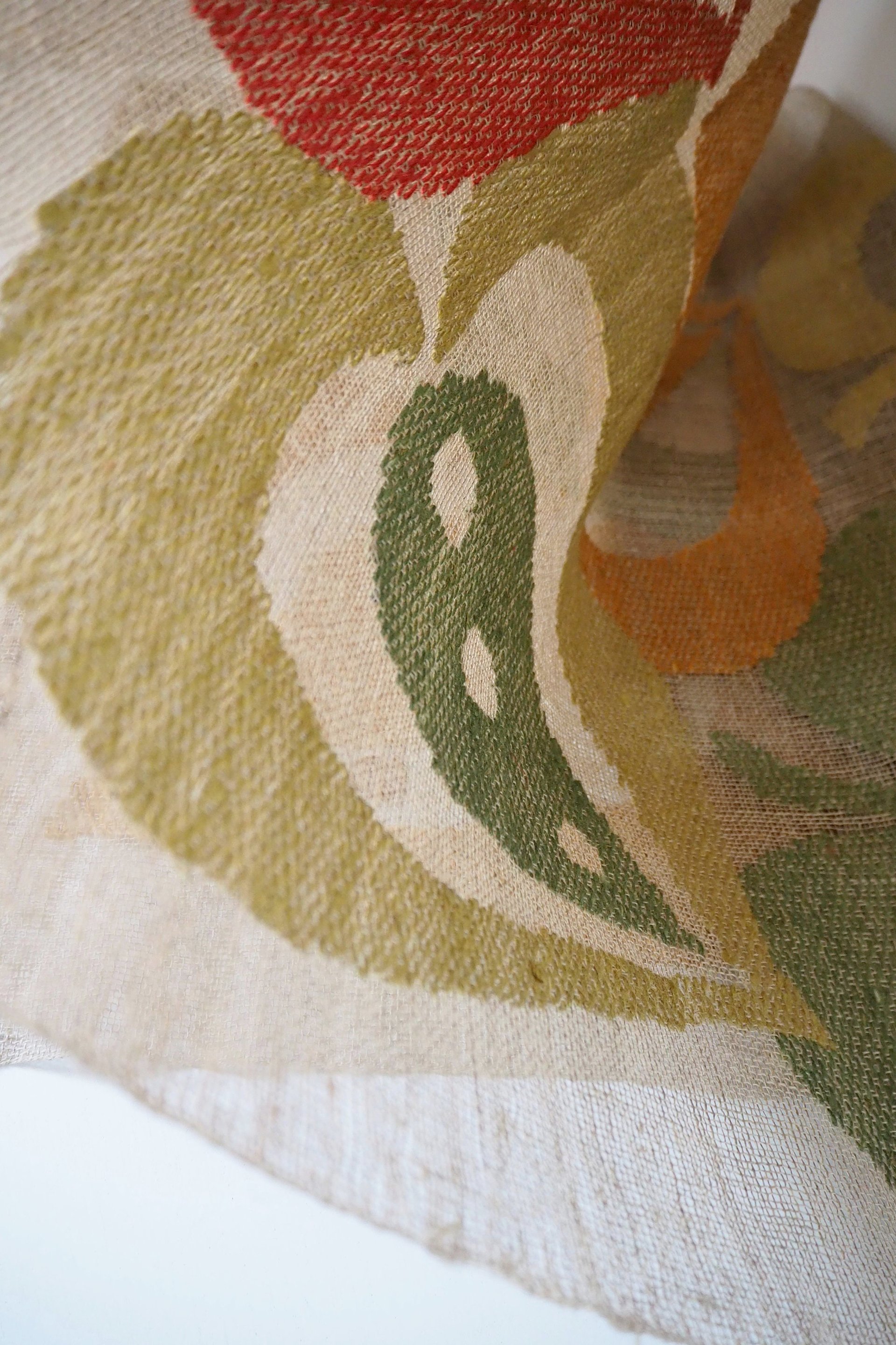 Vintage wall hanging | Linen wall hanging | Window hanging | Transparent wall hanging | Vintage window hanging | Large wall hanging