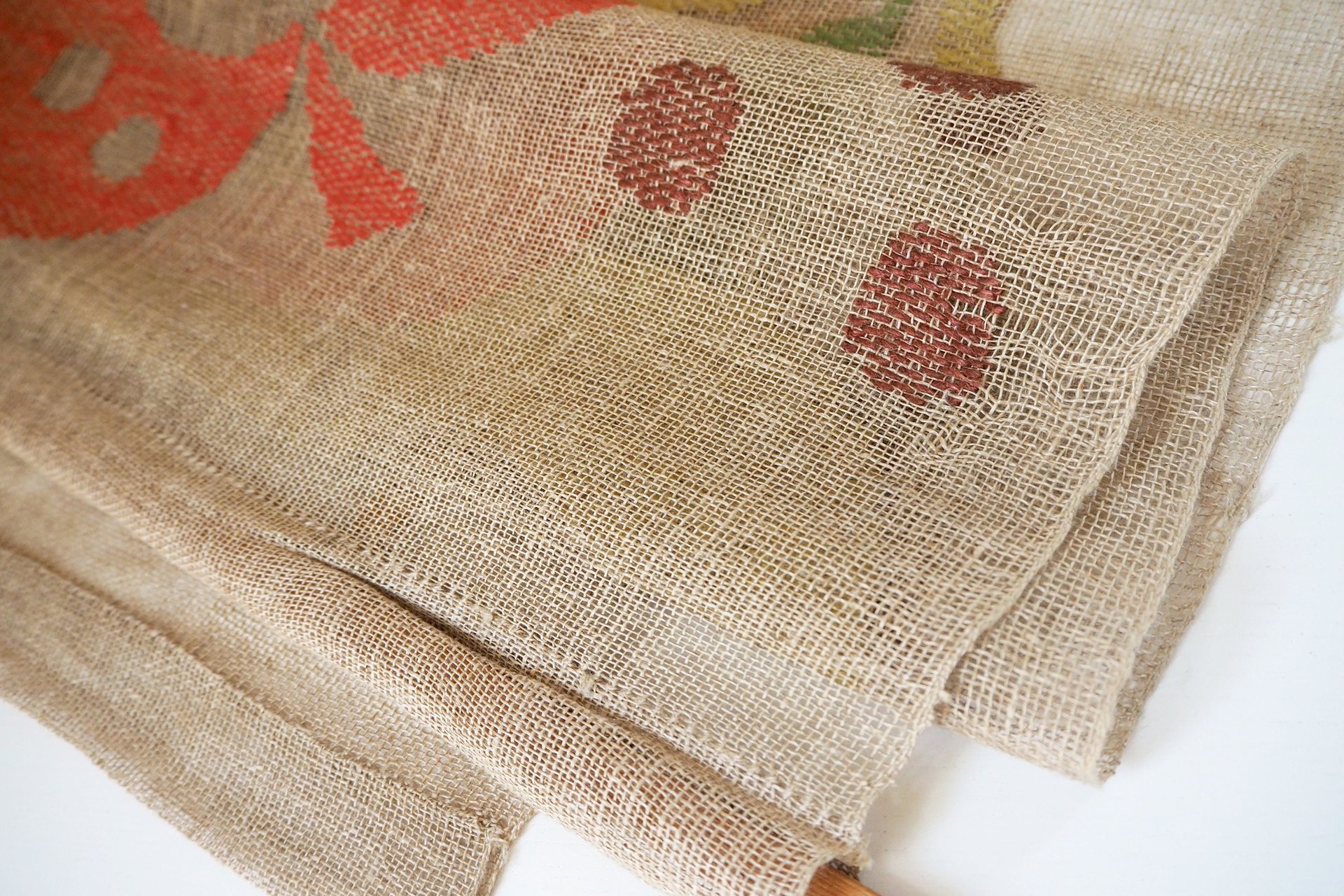 Vintage wall hanging | Linen wall hanging | Window hanging | Transparent wall hanging | Vintage window hanging | Large wall hanging