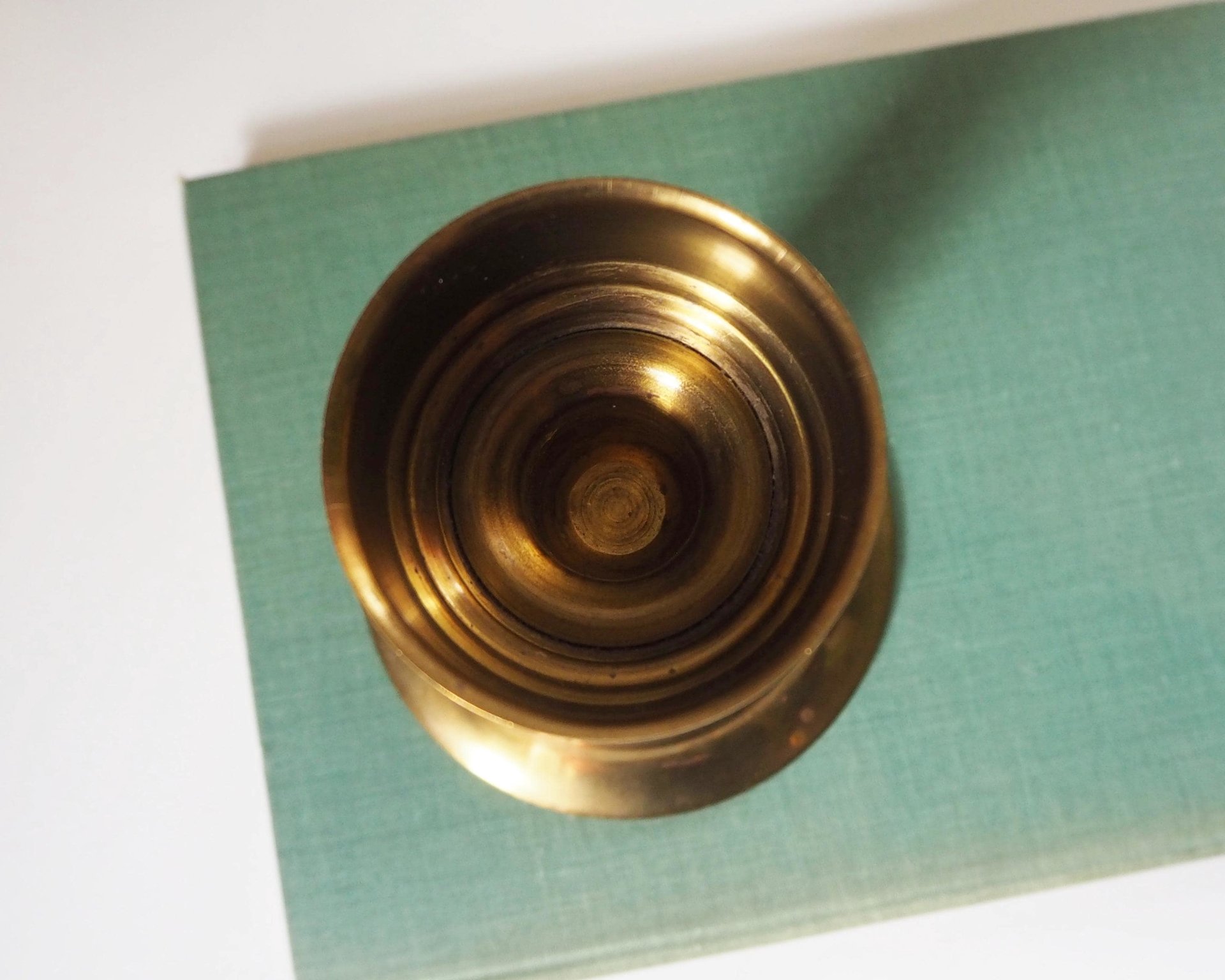 Vintage candlestick holder | Brass candlestick holder | Made in Denmark | Simple candlestick holder | Scandinavian candlestick holder