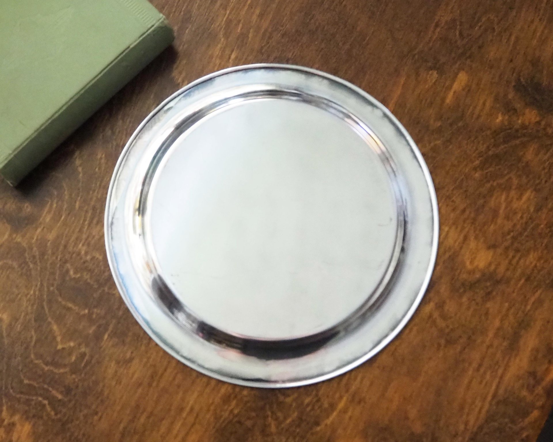 Vintage alpacca silver tray | Alpacca silver platter | Vintage serving tray | Engraved silver tray | Made in Finland