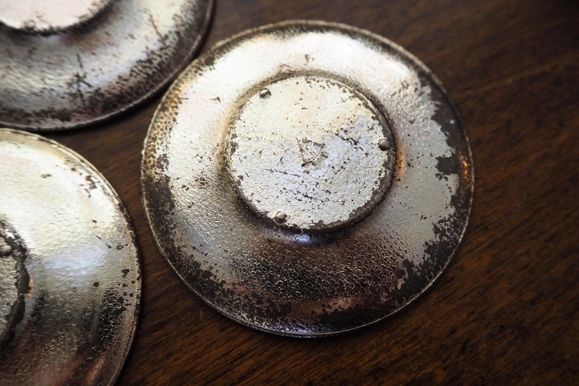 Set of six vintage coasters | Set of silver plated tiny coasters | Vintage silver plated coasters | Silver plated coasters