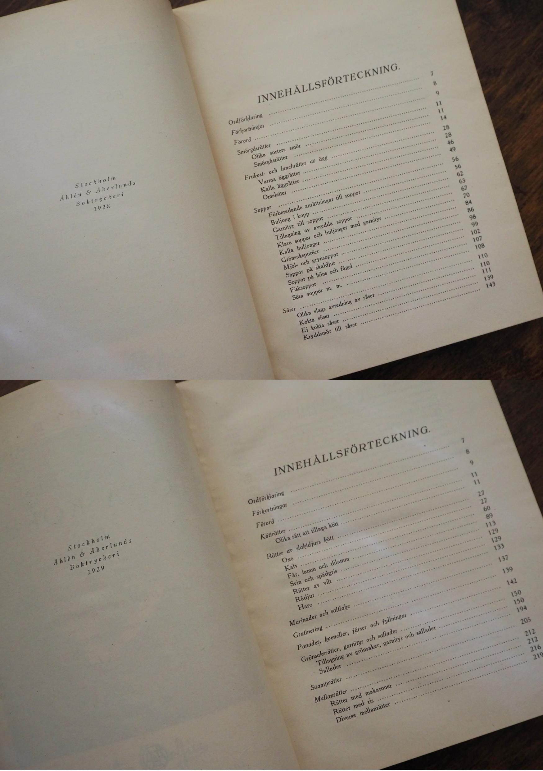 Vintage cookbooks | Escoffiers Stora Kokbok delar 1–2 | Vintage Swedish cookbooks | Swedish cookbooks | Auguste Escoffier | Husmoderns Bok